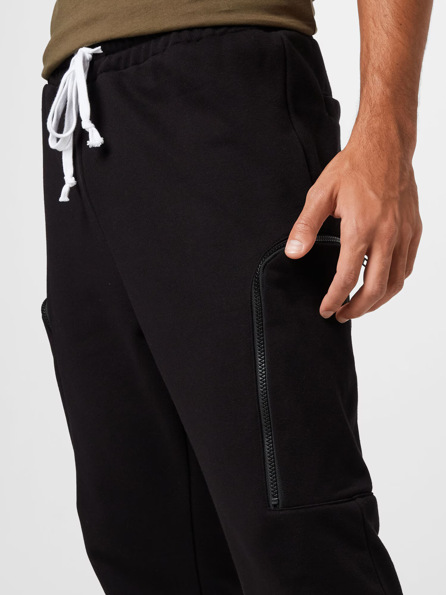 Urban Classics Pantaloni cu buzunare negru - Pled.ro