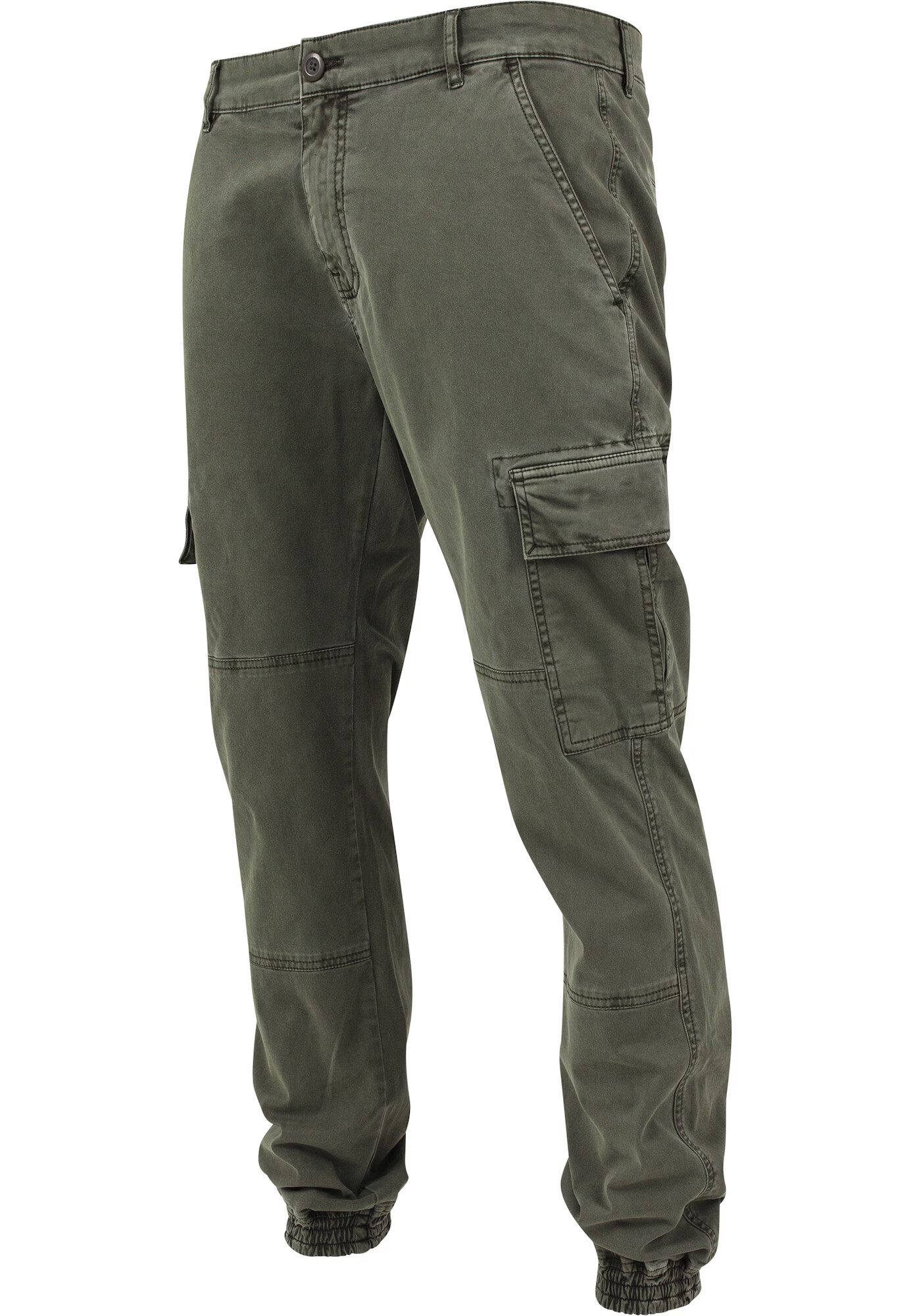 Urban Classics Pantaloni cu buzunare oliv - Pled.ro