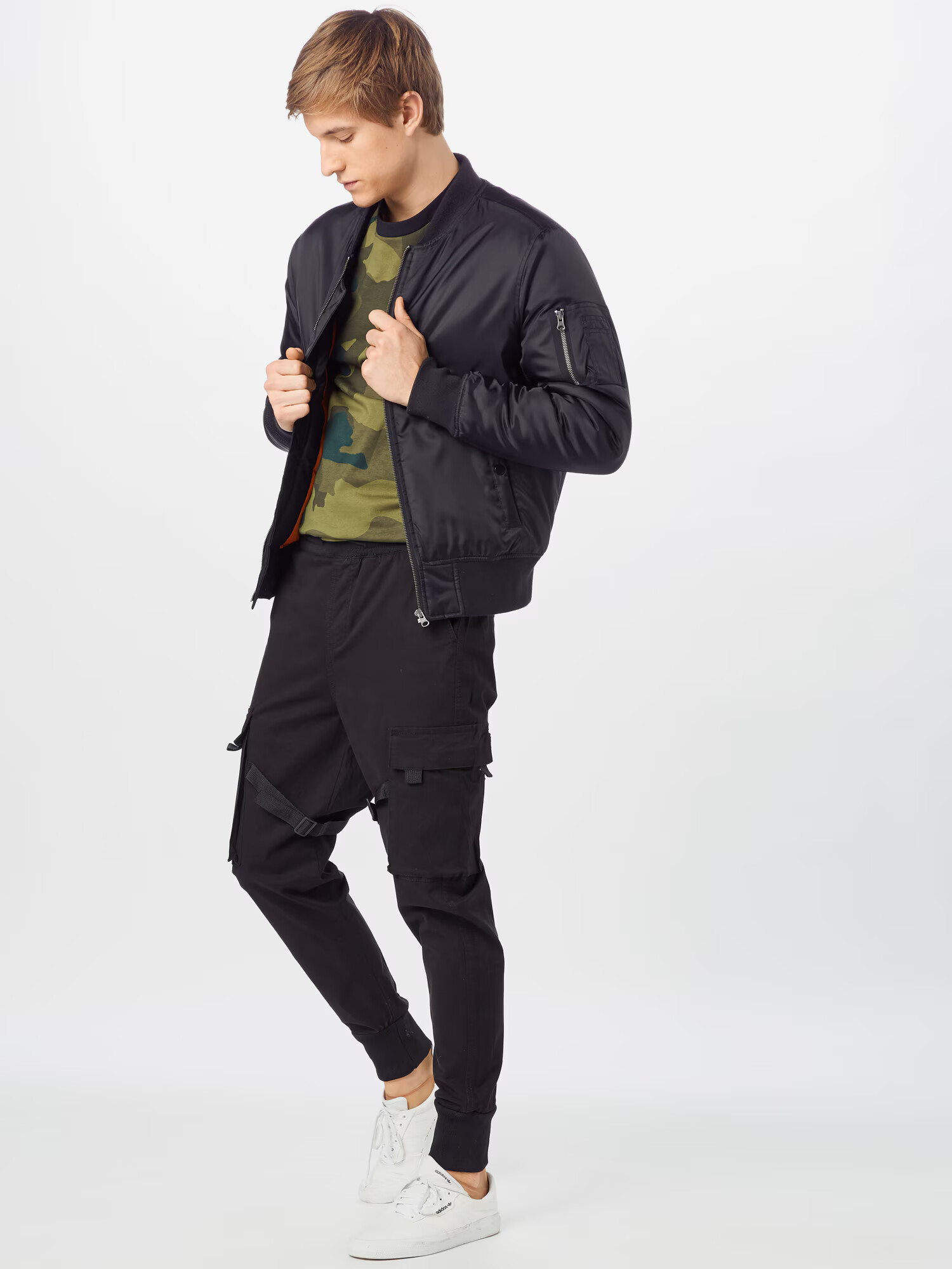 Urban Classics Pantaloni cu buzunare 'Tactical' negru - Pled.ro