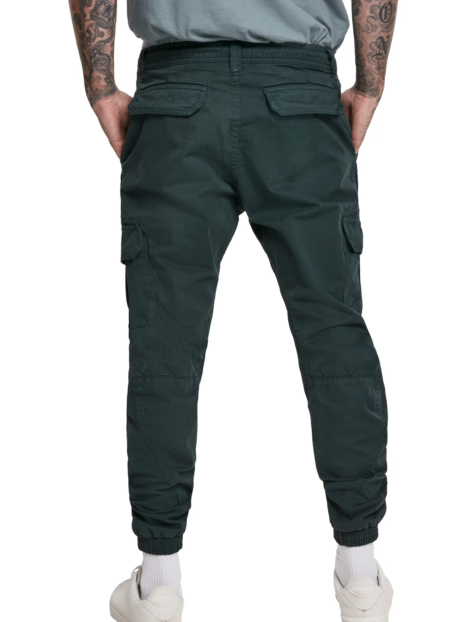 Urban Classics Pantaloni cu buzunare verde închis - Pled.ro