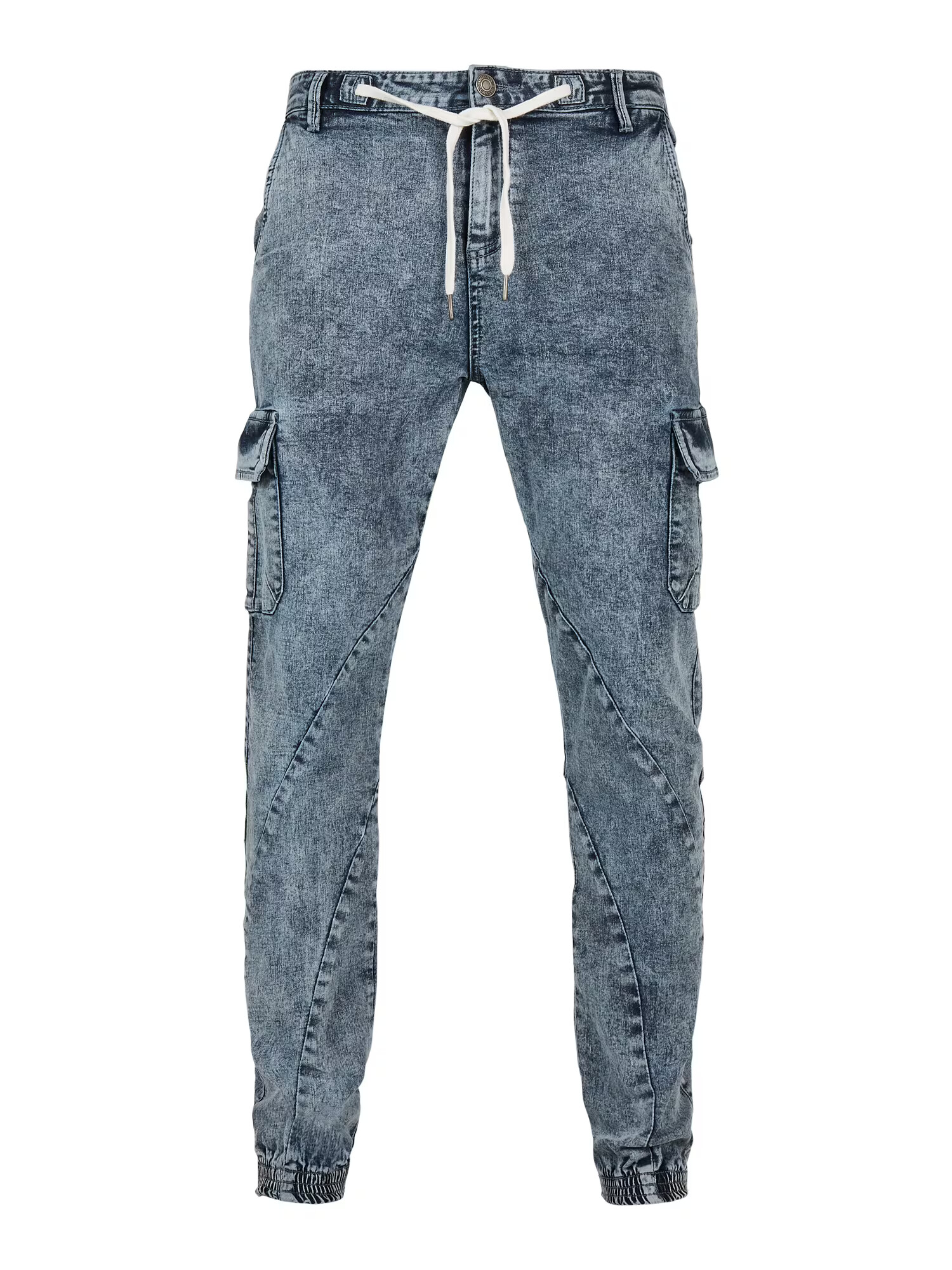 Urban Classics Pantaloni eleganți albastru denim - Pled.ro