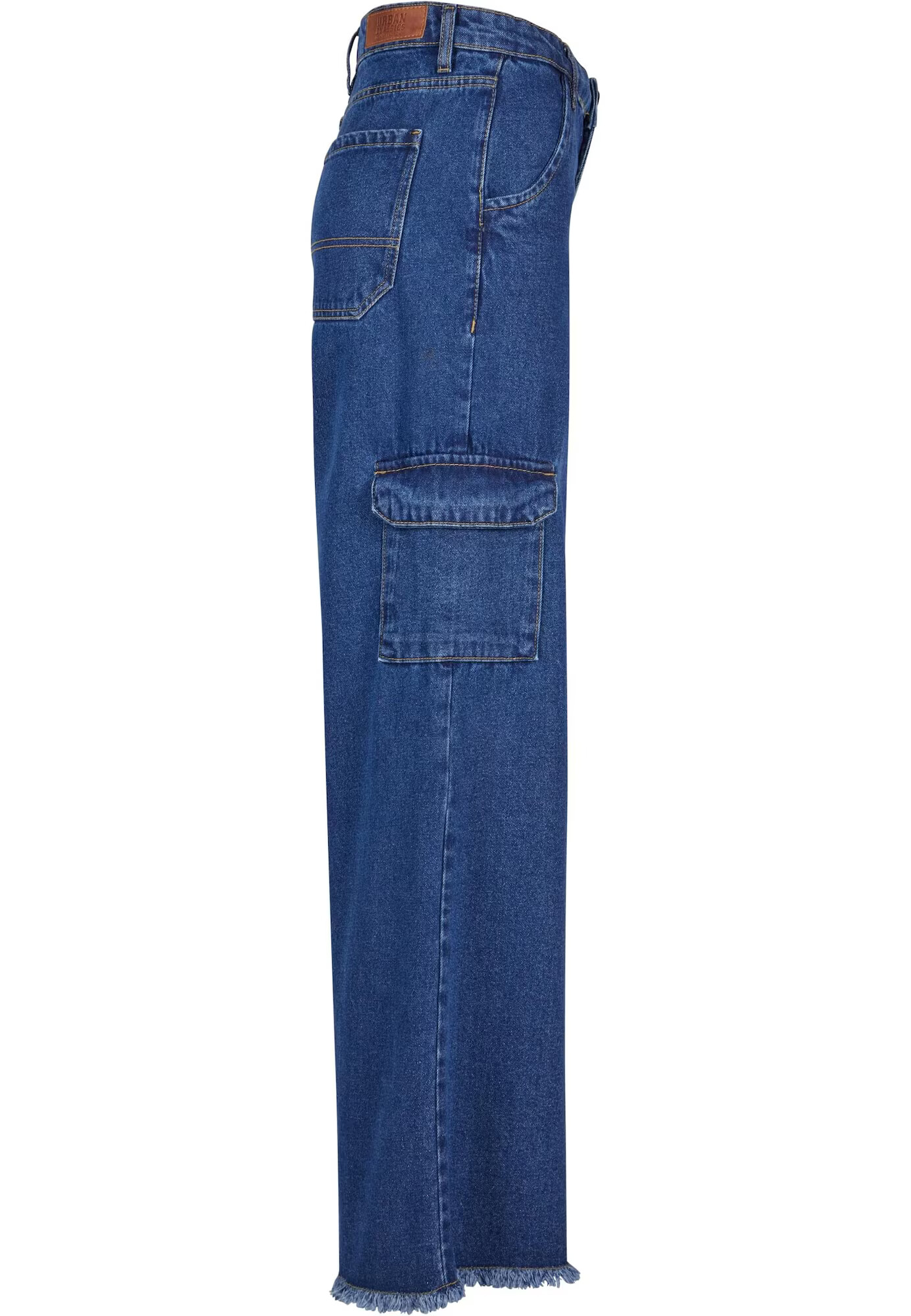 Urban Classics Pantaloni eleganți albastru denim - Pled.ro