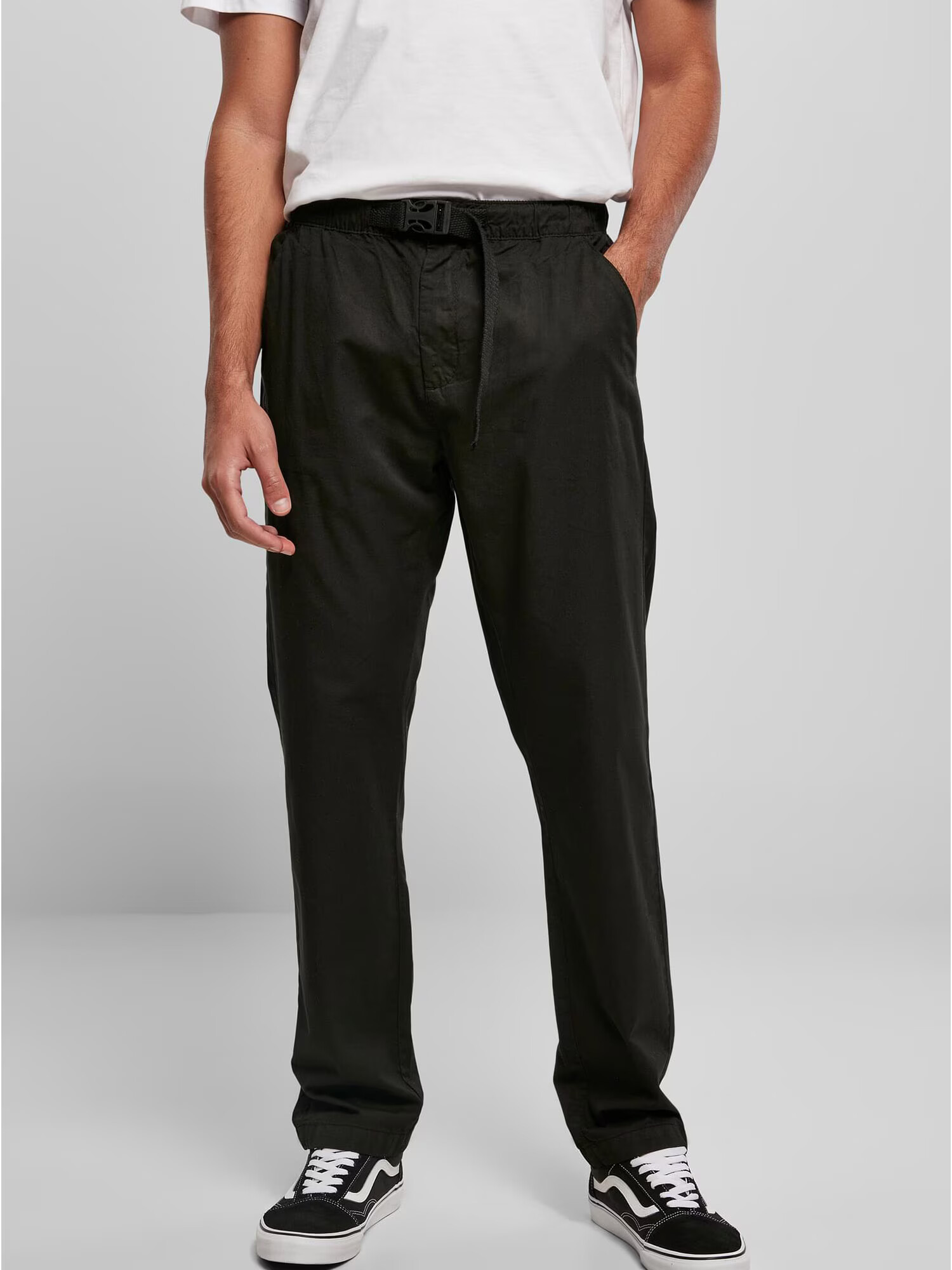 Urban Classics Pantaloni eleganți negru - Pled.ro