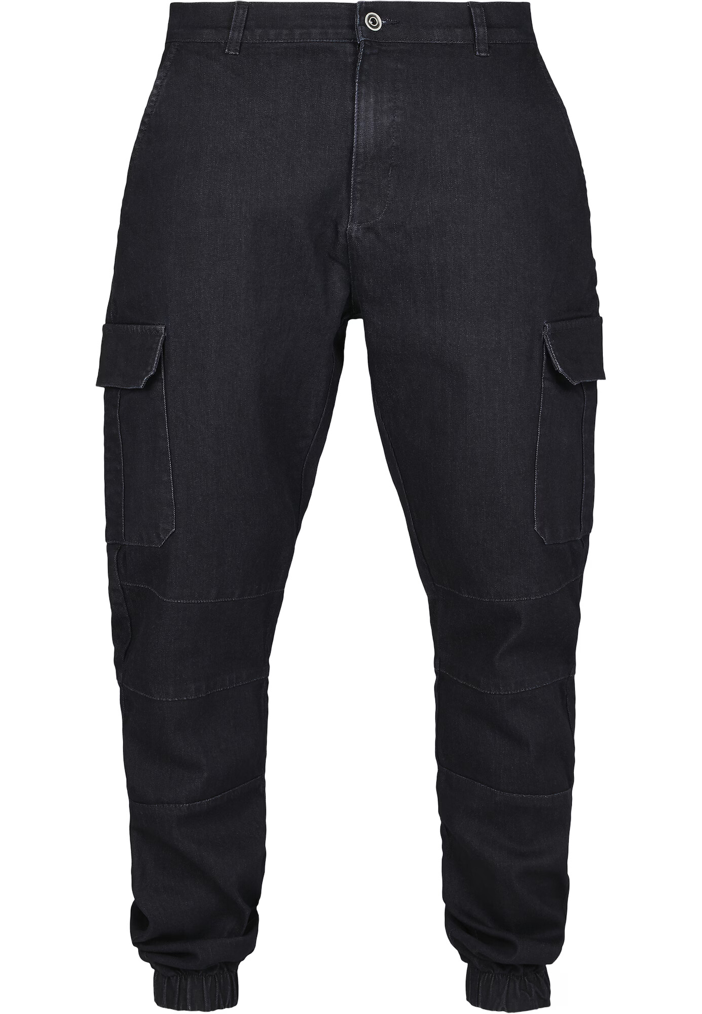 Urban Classics Pantaloni eleganți negru denim - Pled.ro