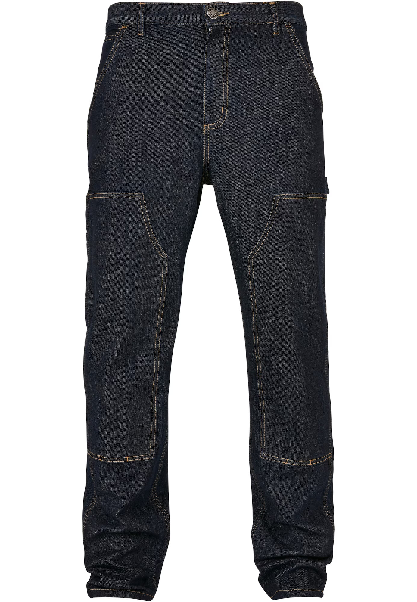 Urban Classics Pantaloni eleganți negru denim - Pled.ro