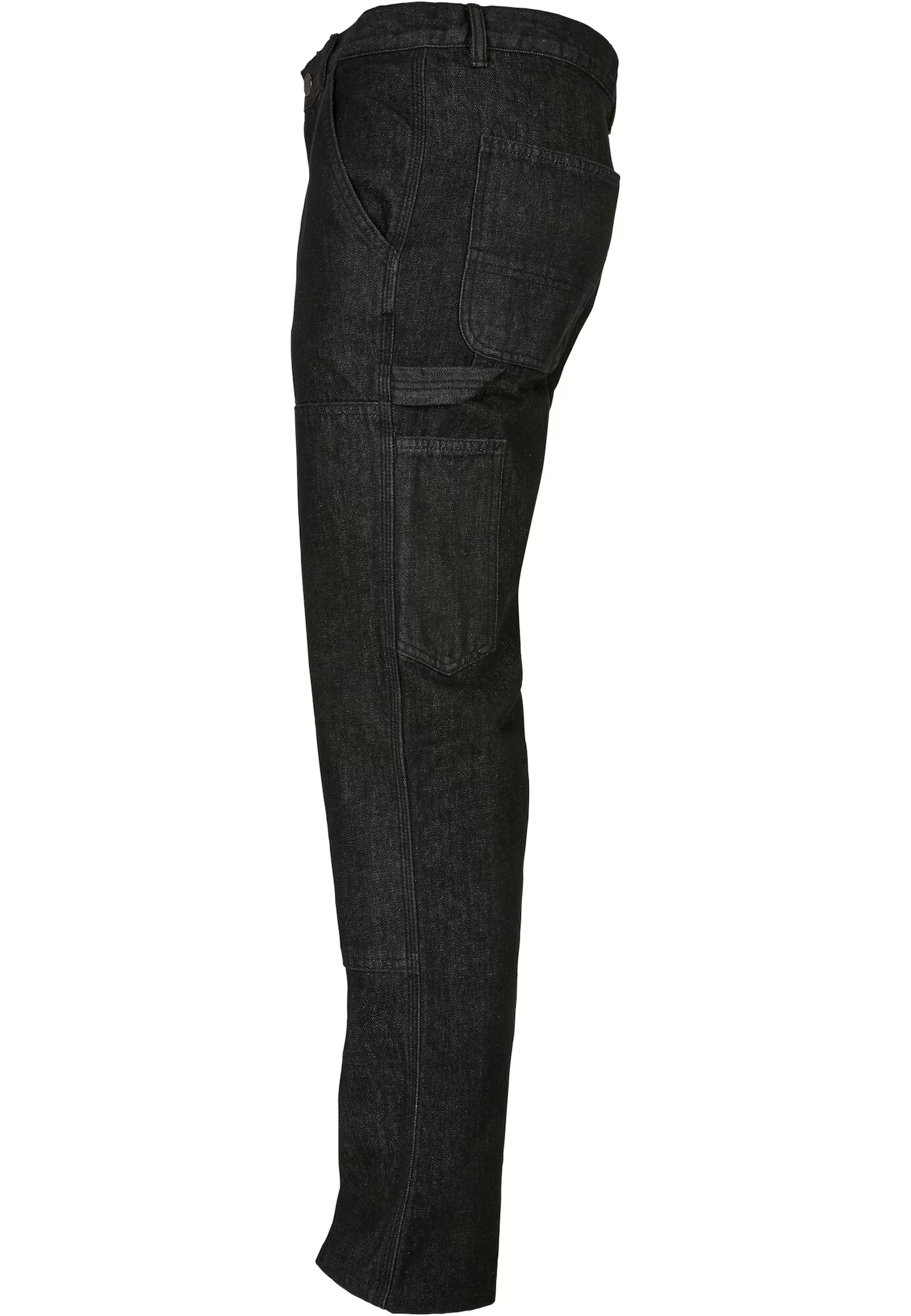 Urban Classics Pantaloni eleganți negru denim - Pled.ro