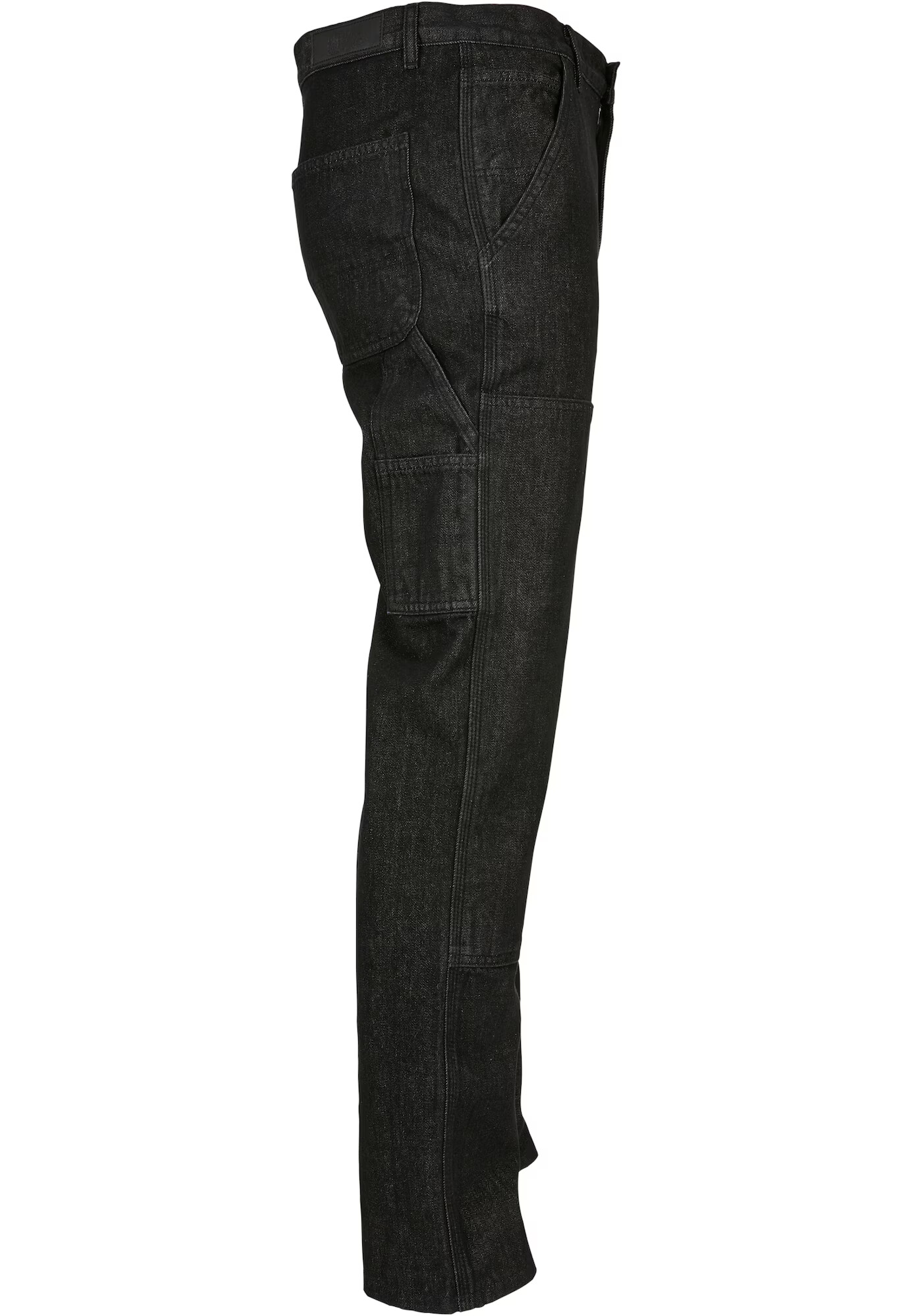 Urban Classics Pantaloni eleganți negru denim - Pled.ro