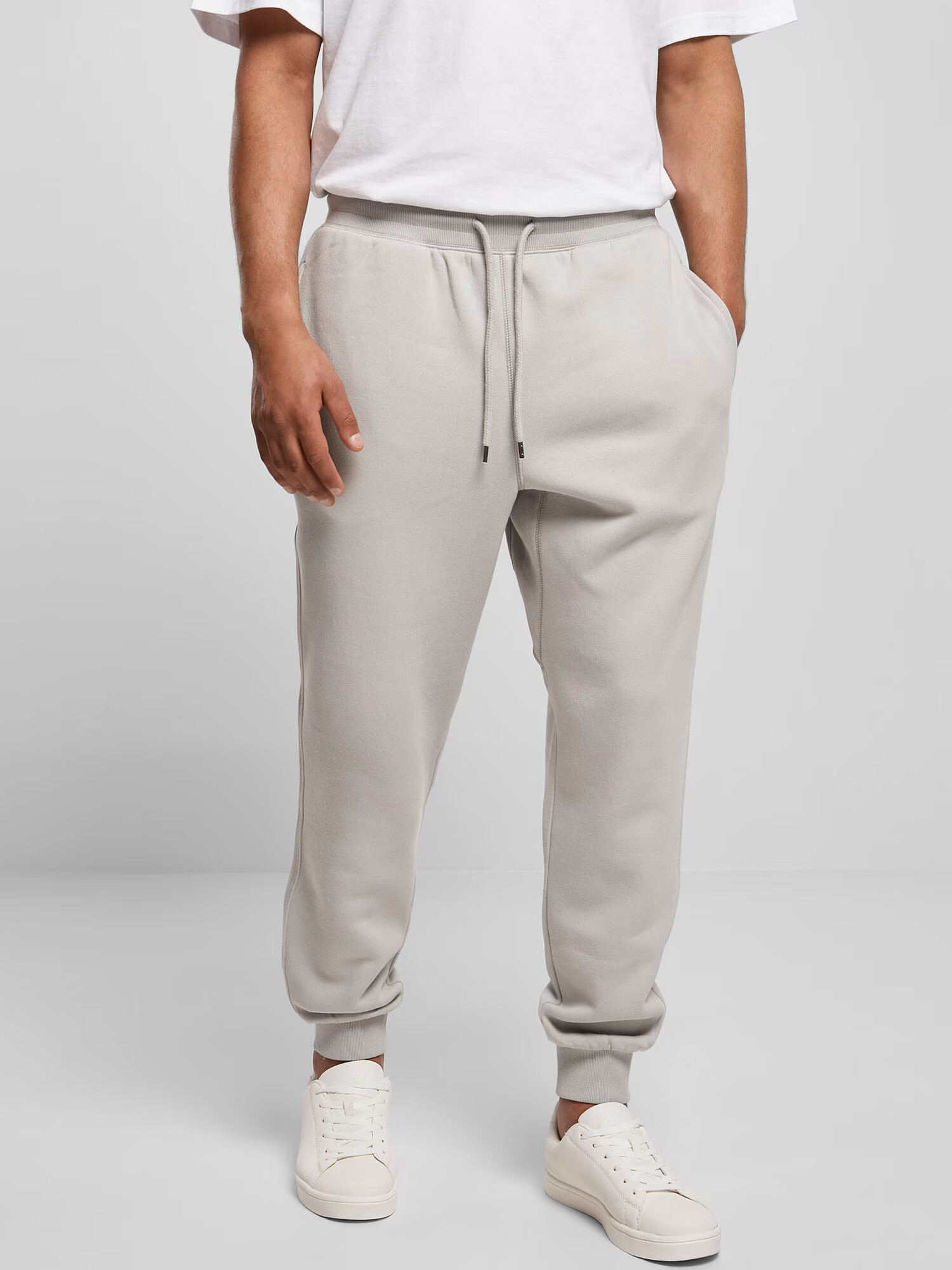 Urban Classics Pantaloni gri deschis - Pled.ro