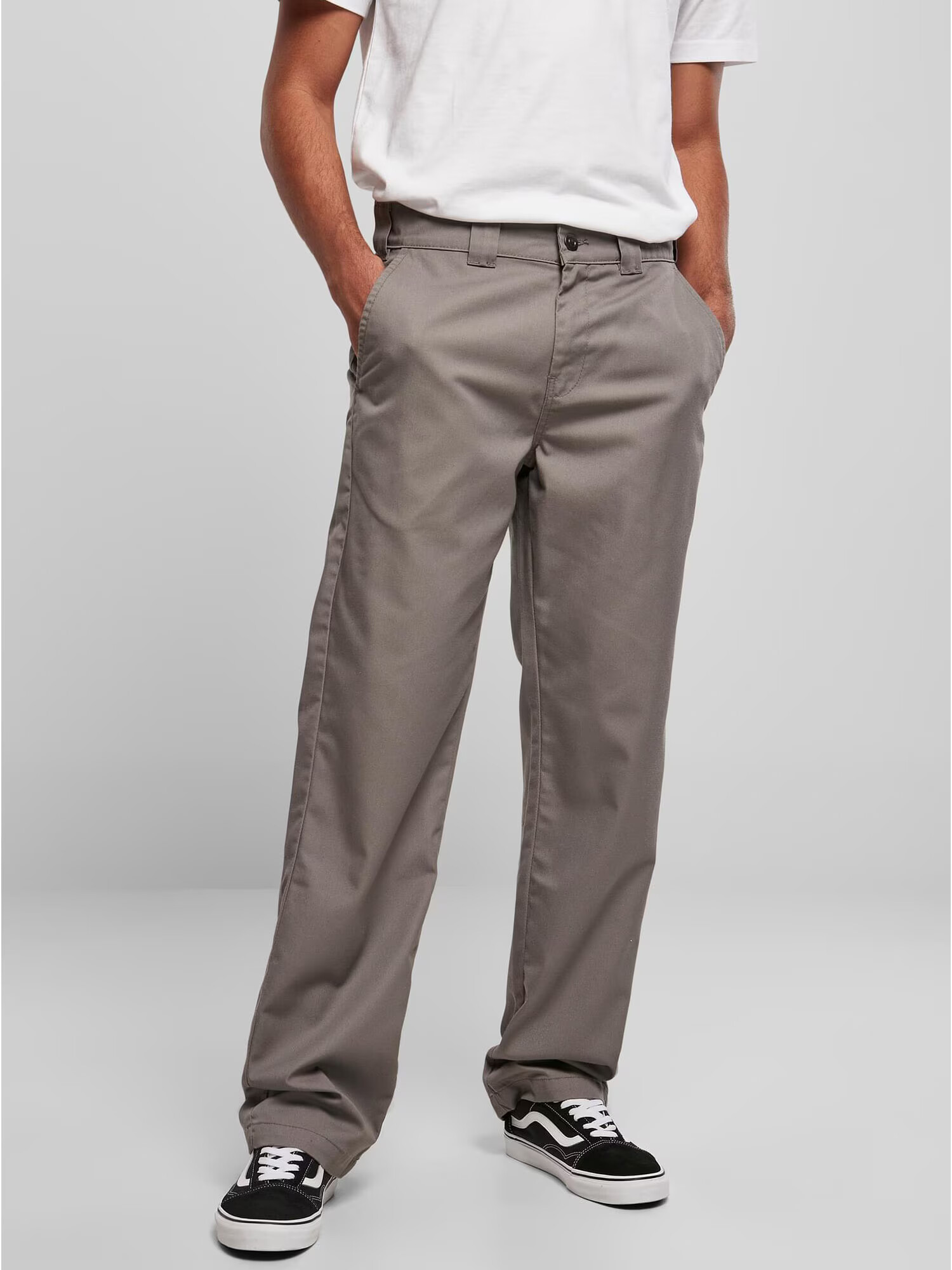 Urban Classics Pantaloni gri taupe - Pled.ro