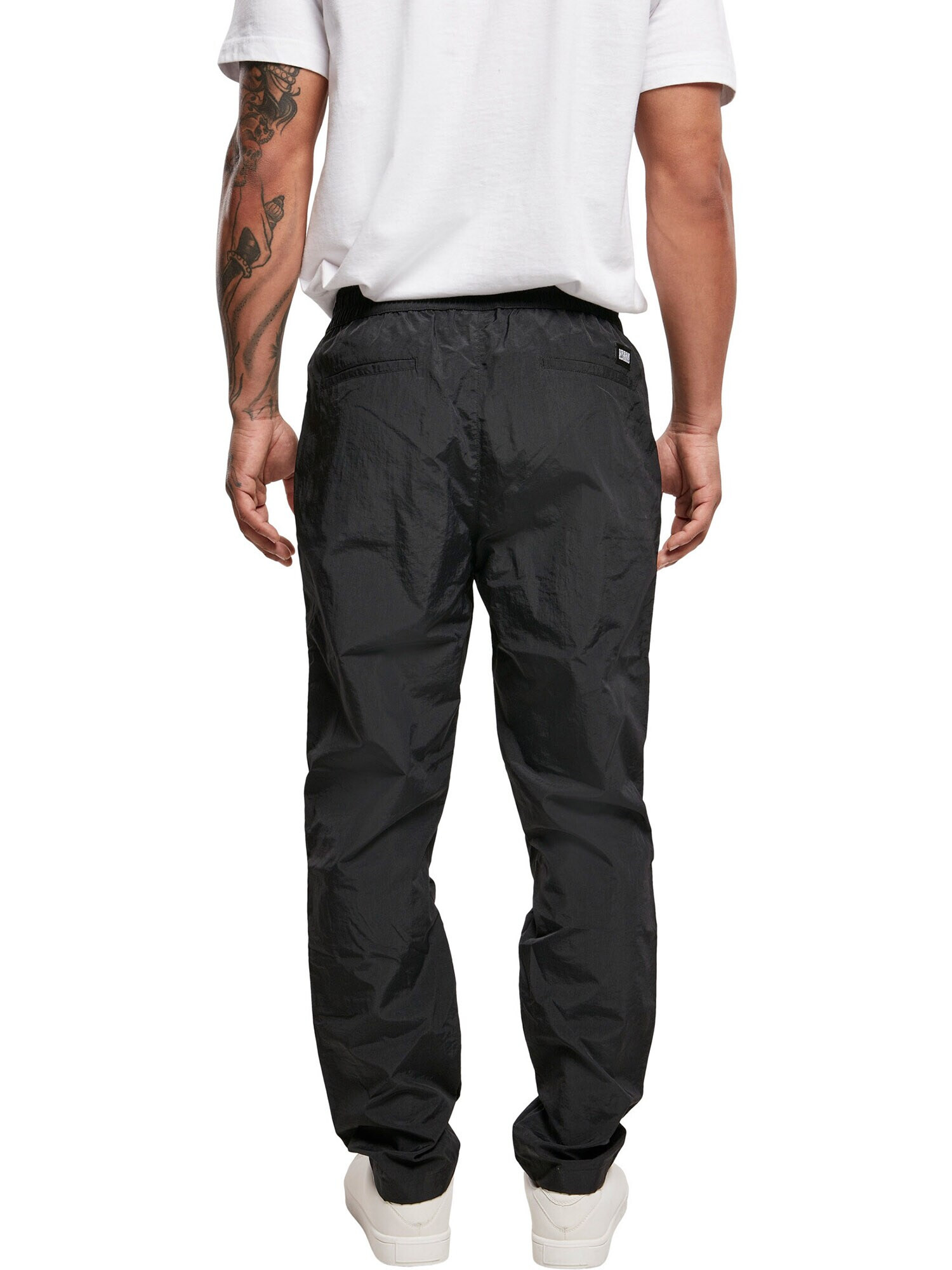 Urban Classics Pantaloni negru / alb - Pled.ro