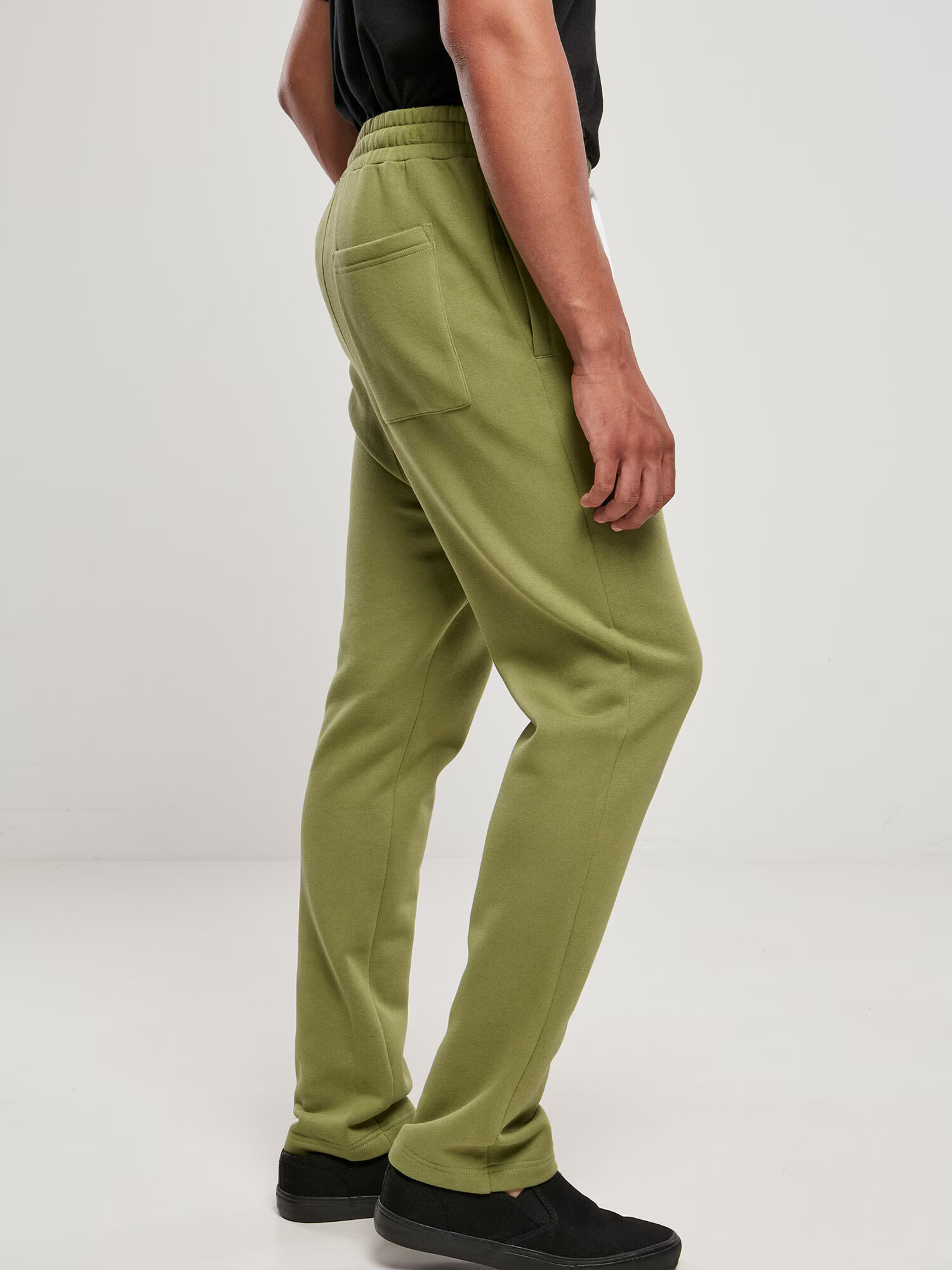 Urban Classics Pantaloni verde stuf / alb - Pled.ro