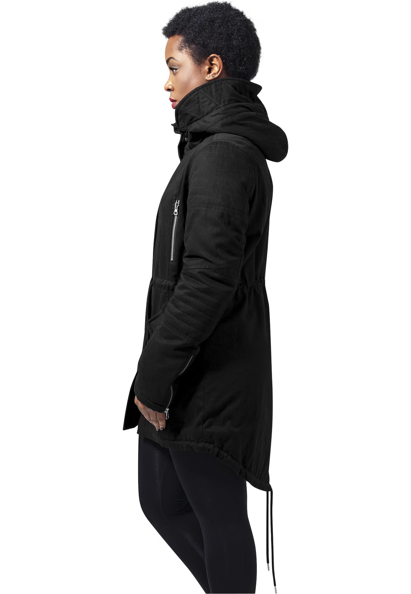 Urban Classics Parka de primăvară-toamnă negru - Pled.ro