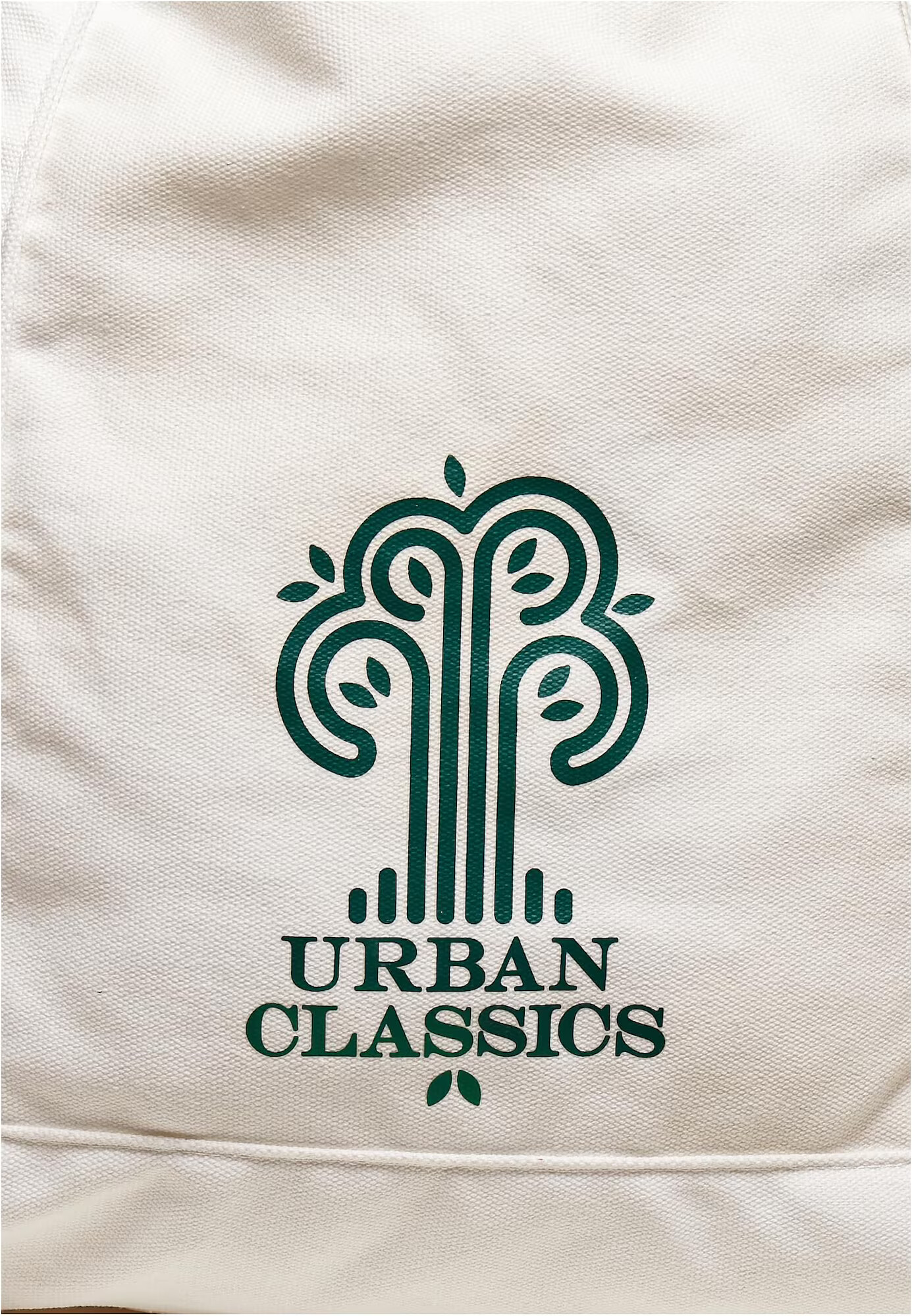 Urban Classics Plase de cumpărături verde / alb - Pled.ro