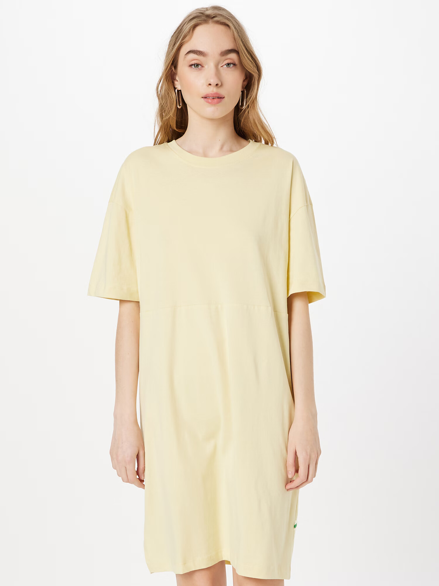 Urban Classics Rochie galben pastel - Pled.ro