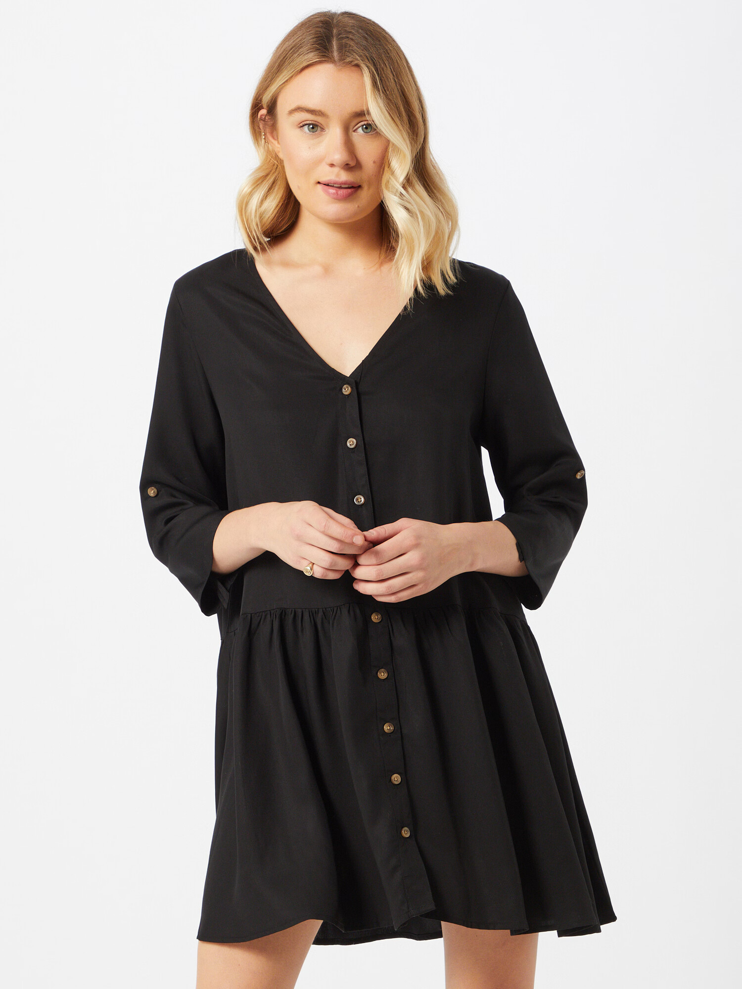 Urban Classics Rochie tip bluză negru - Pled.ro