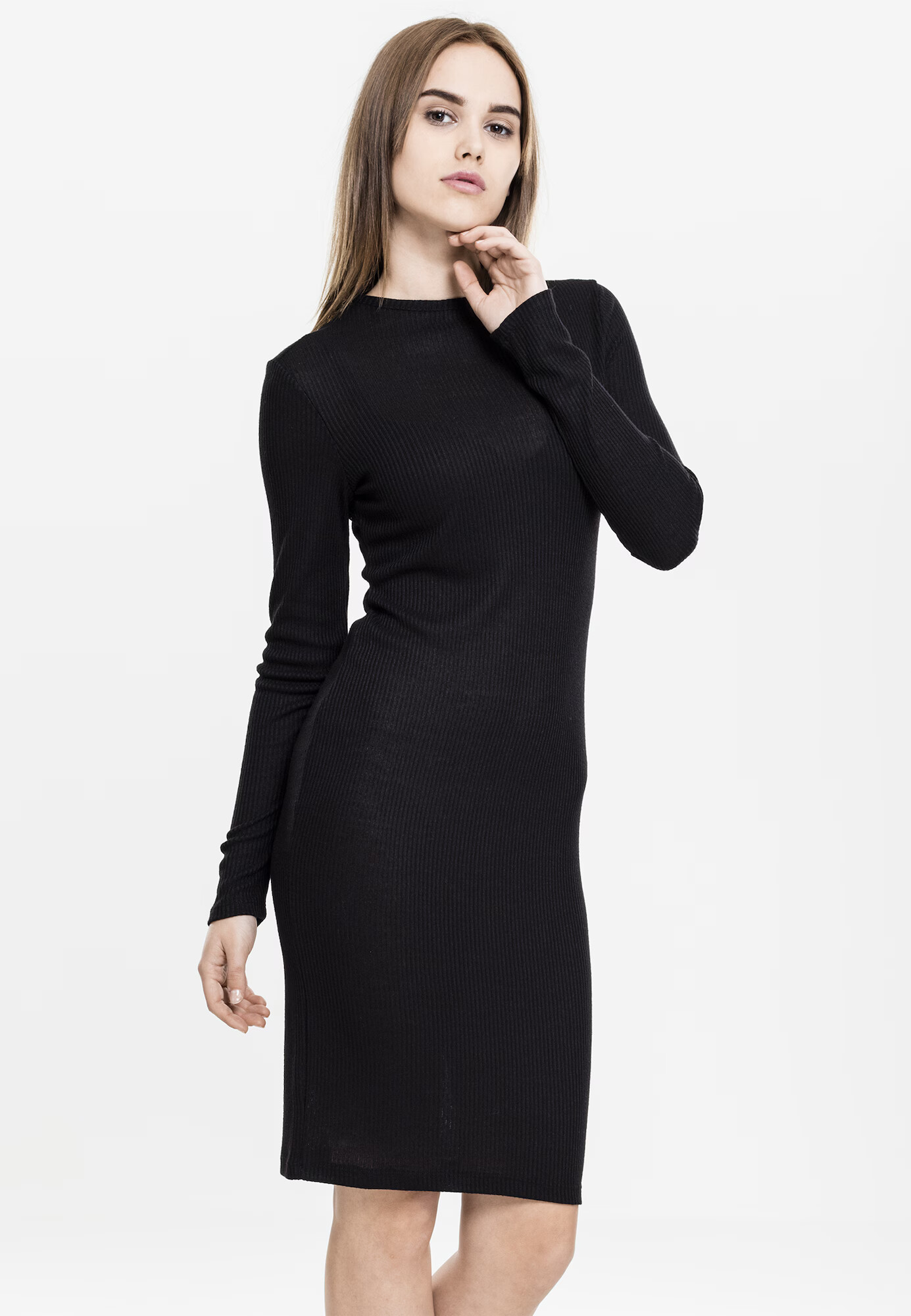 Urban Classics Rochie tricotat negru - Pled.ro