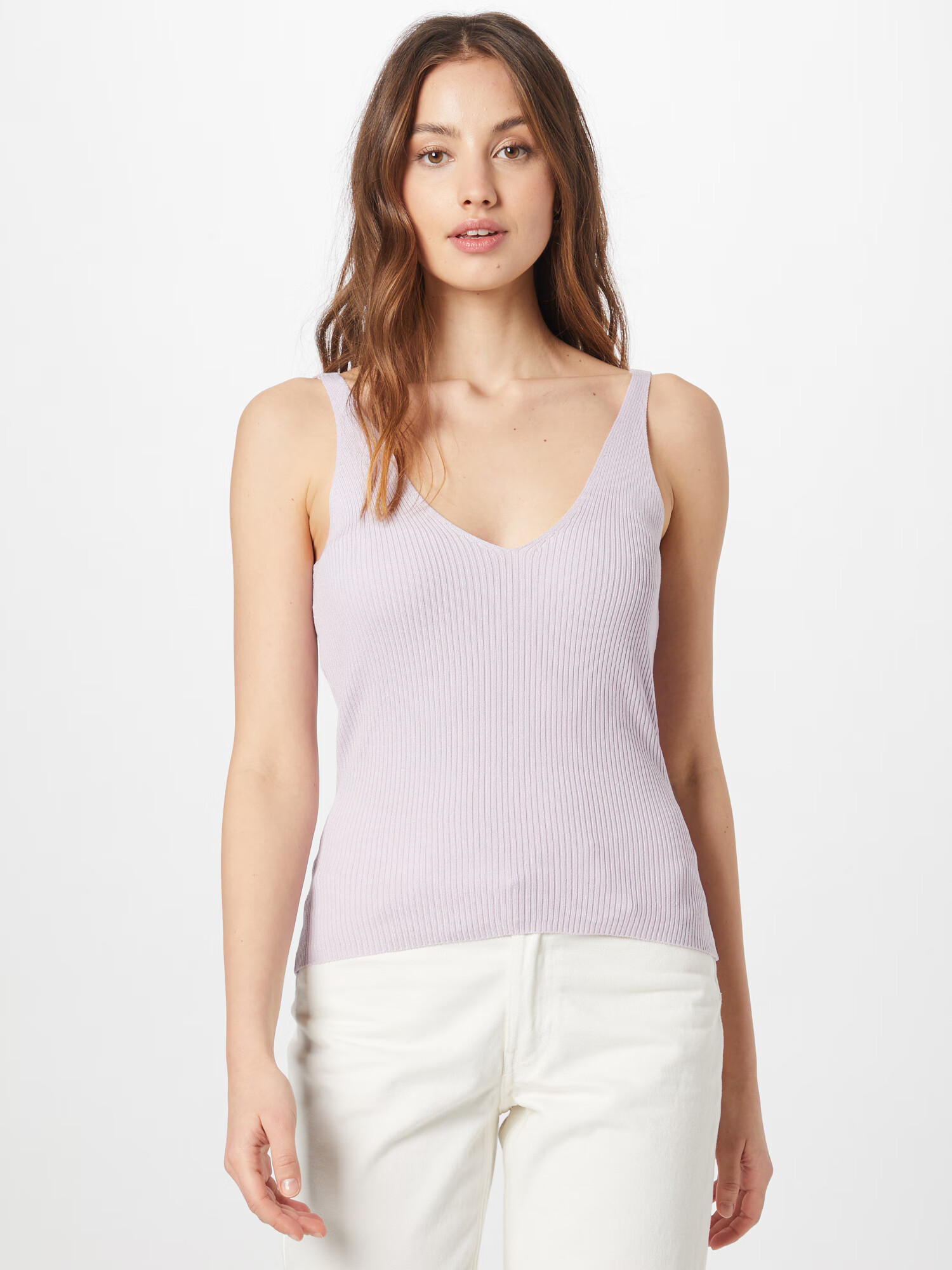 Urban Classics Top brodat mov pastel - Pled.ro