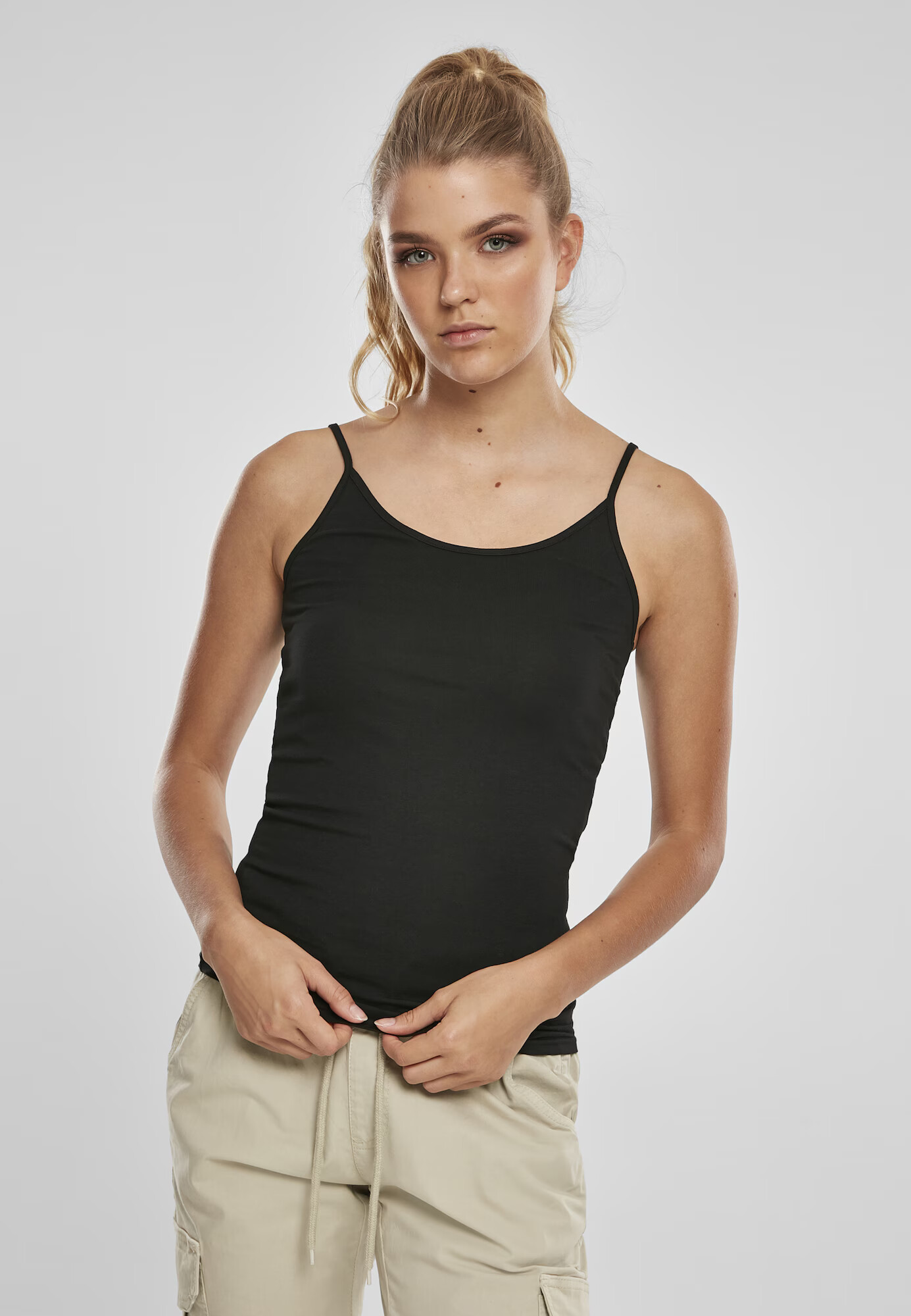 Urban Classics Top negru / alb - Pled.ro