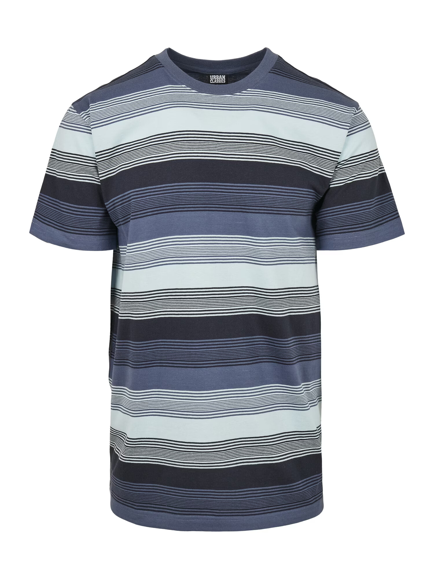 Urban Classics Tricou bleumarin / albastru porumbel / alb - Pled.ro