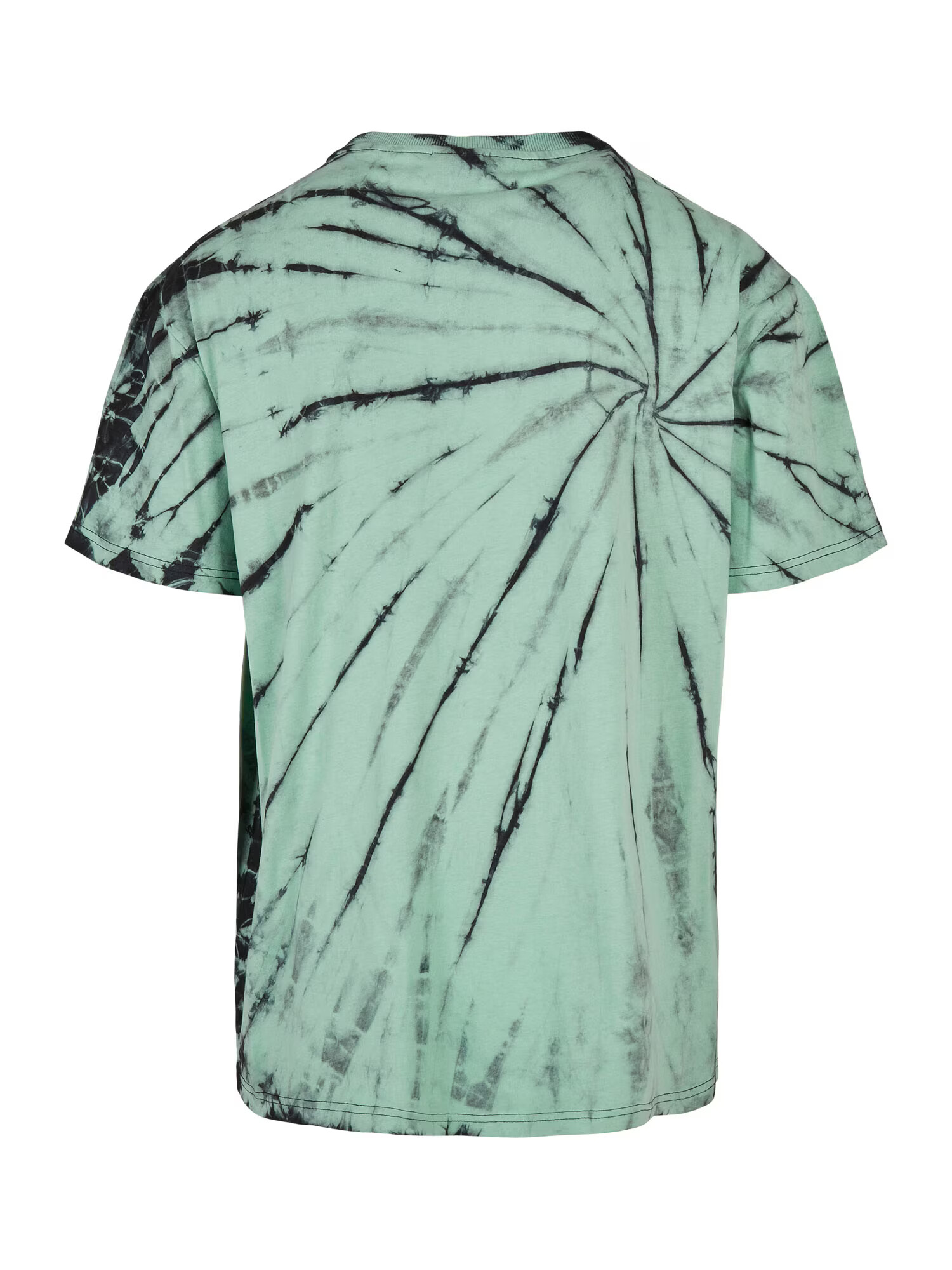 Urban Classics Tricou 'Boxy Tye Dye' gri / verde mentă / negru - Pled.ro