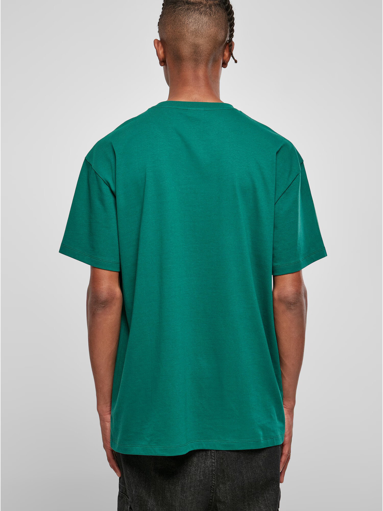 Urban Classics Tricou galben deschis / verde smarald / alb - Pled.ro