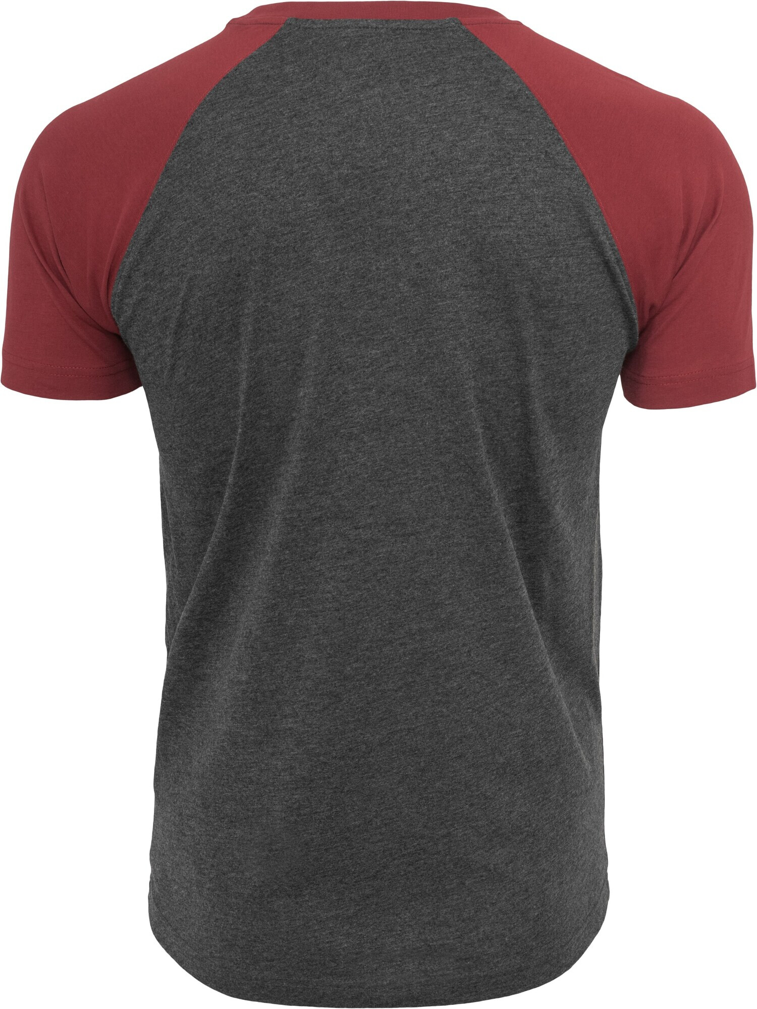 Urban Classics Tricou gri închis / roșu burgundy - Pled.ro