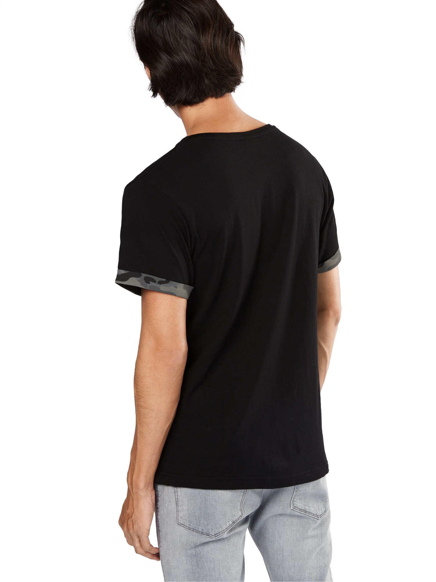 Urban Classics Tricou gri / negru - Pled.ro