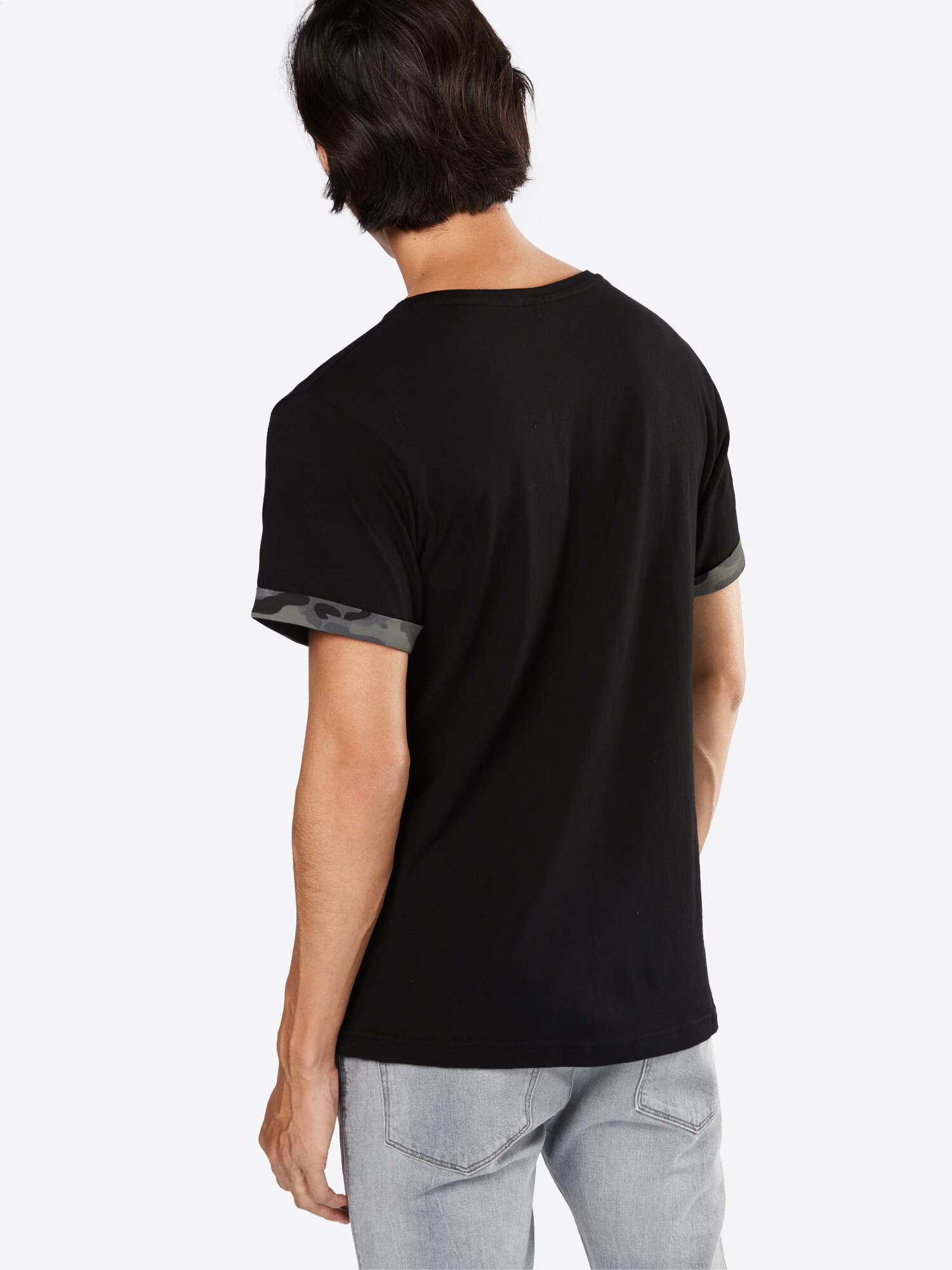 Urban Classics Tricou gri / negru - Pled.ro