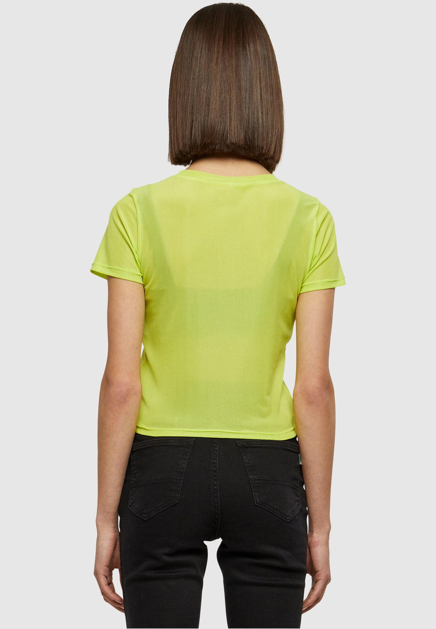 Urban Classics Tricou 'Mesh Tee' galben citron - Pled.ro