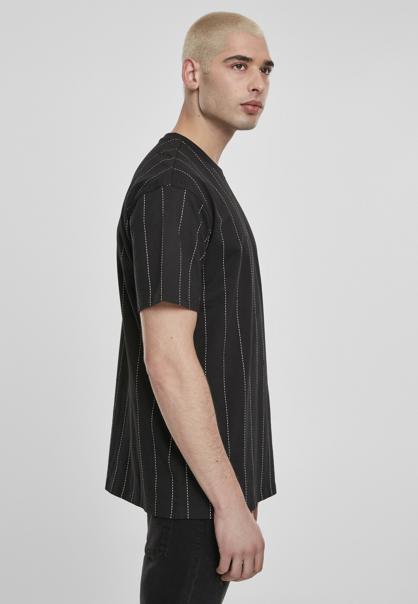 Urban Classics Tricou negru / alb - Pled.ro