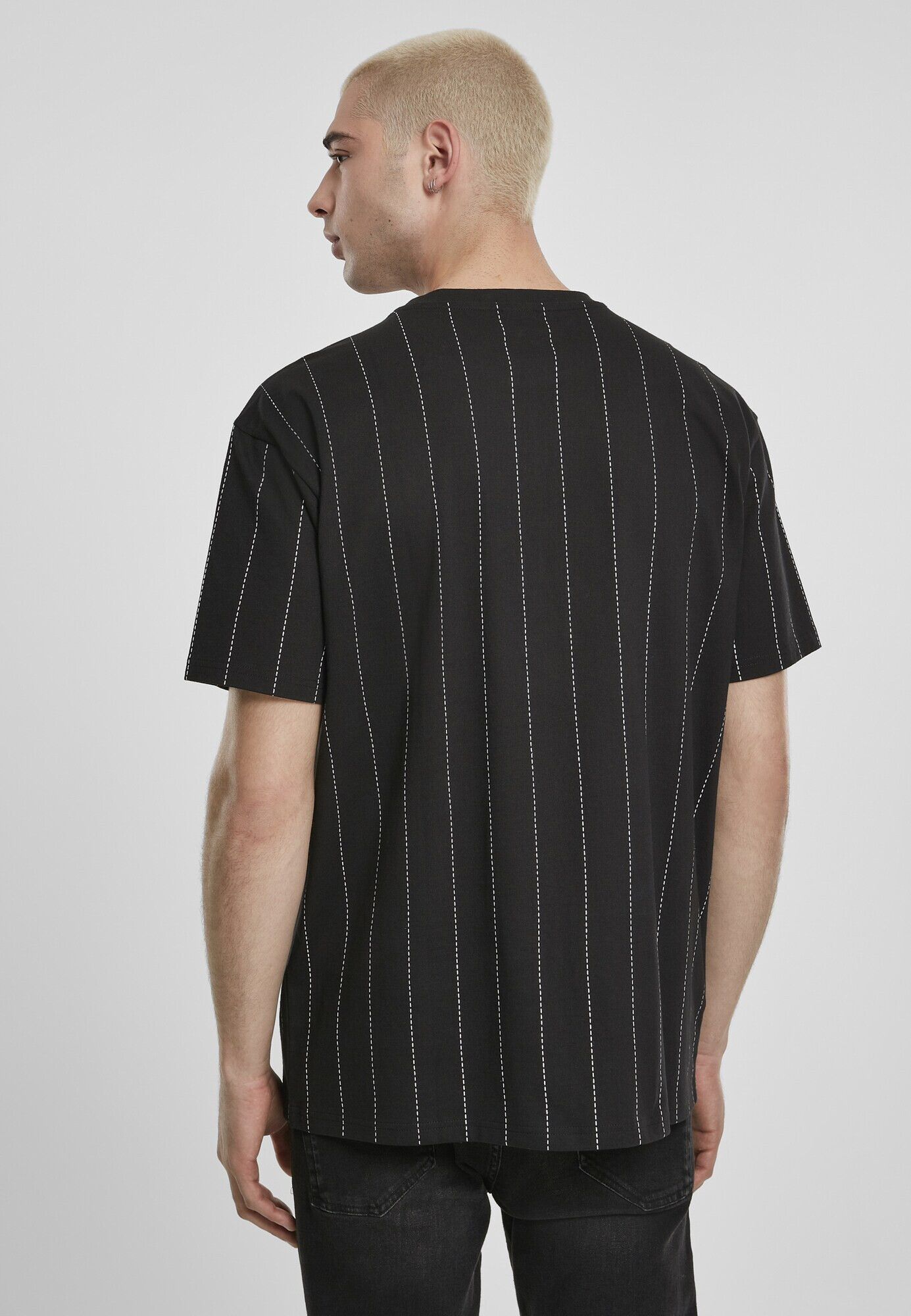 Urban Classics Tricou negru / alb - Pled.ro