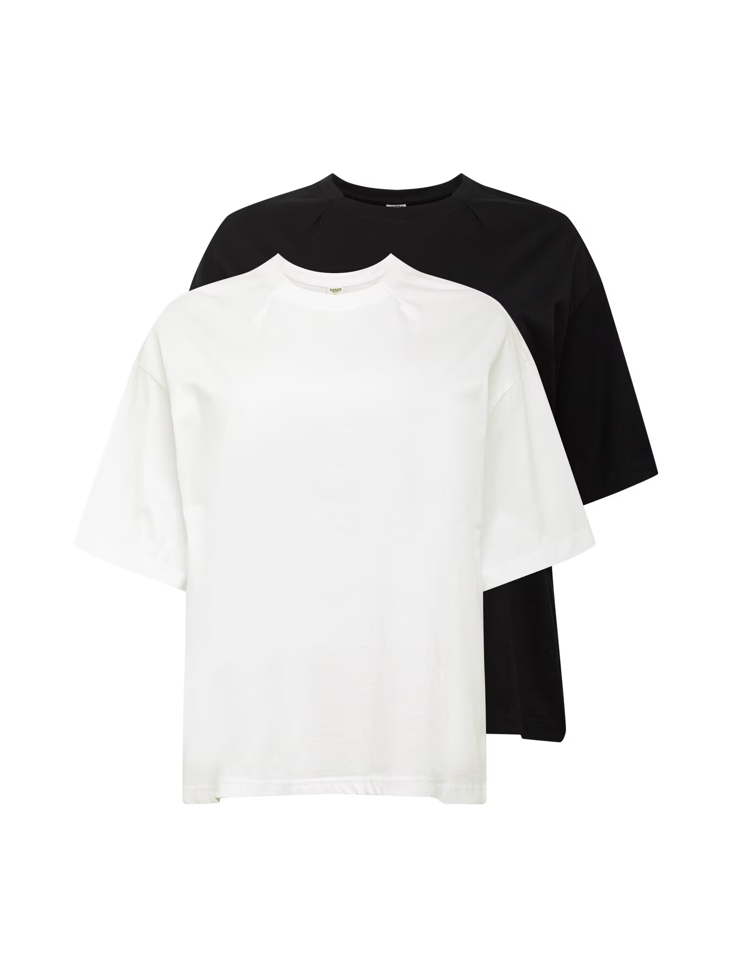 Urban Classics Tricou negru / alb - Pled.ro