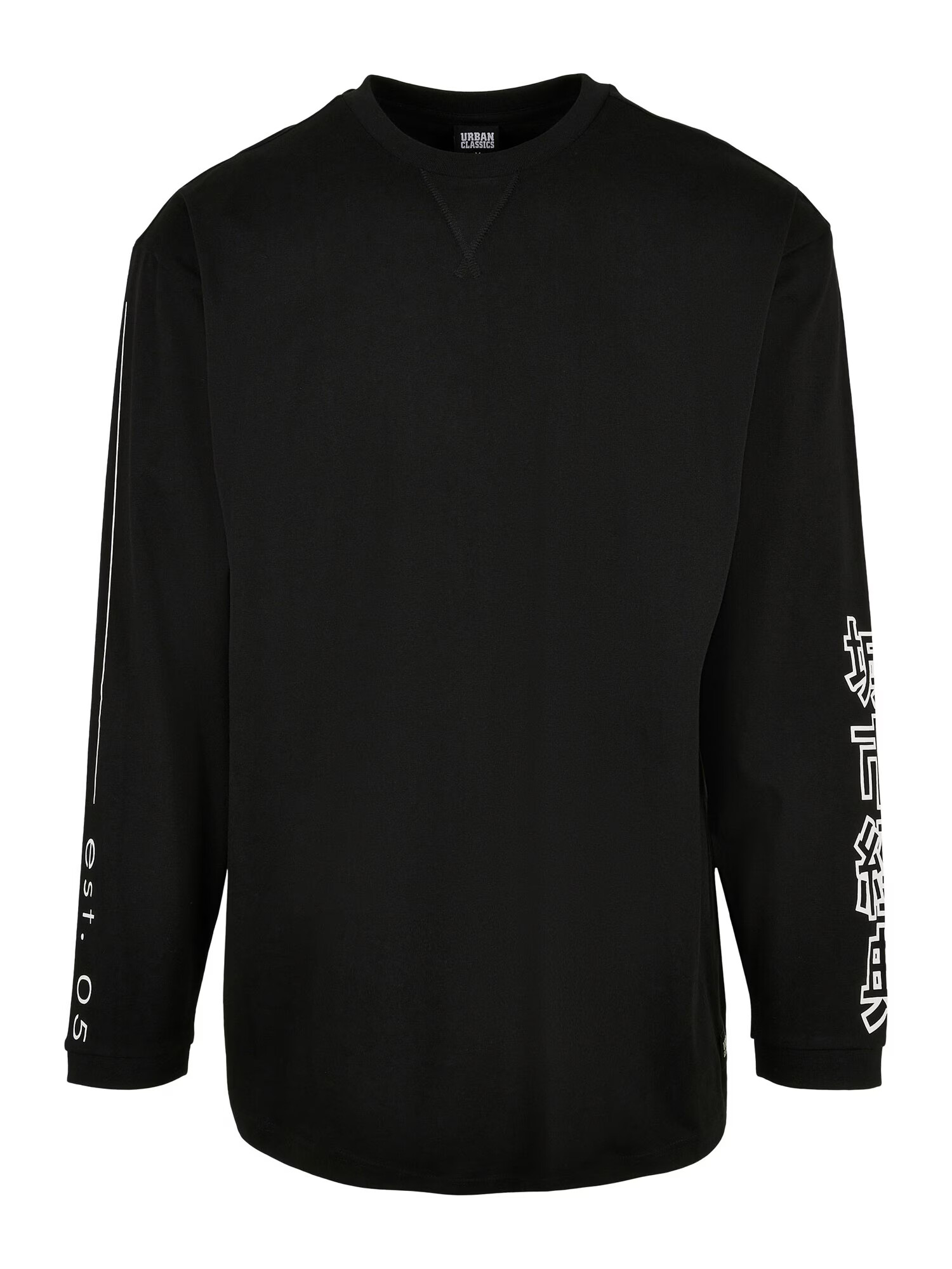 Urban Classics Tricou negru / alb - Pled.ro