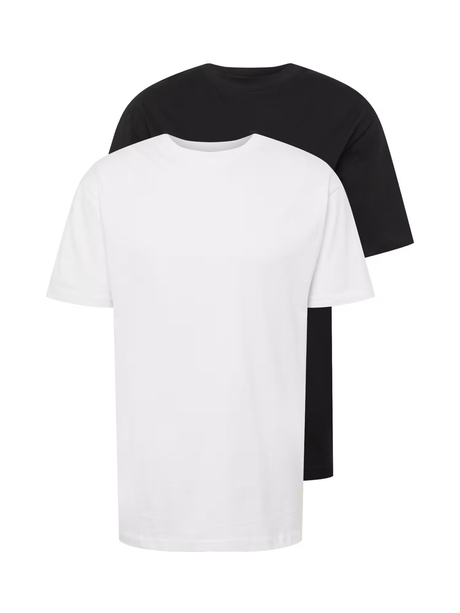 Urban Classics Tricou negru / alb - Pled.ro