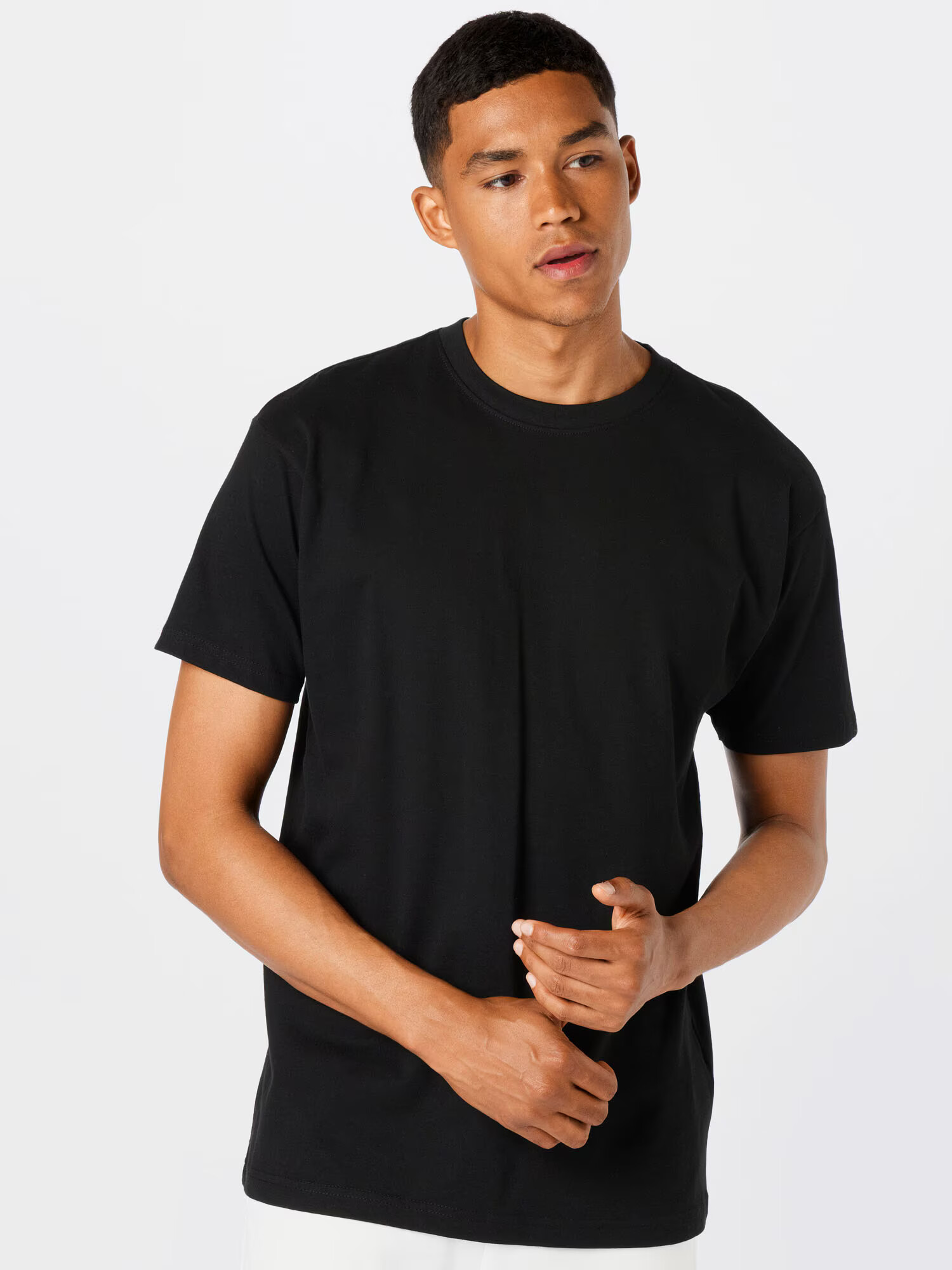 Urban Classics Tricou negru / alb - Pled.ro