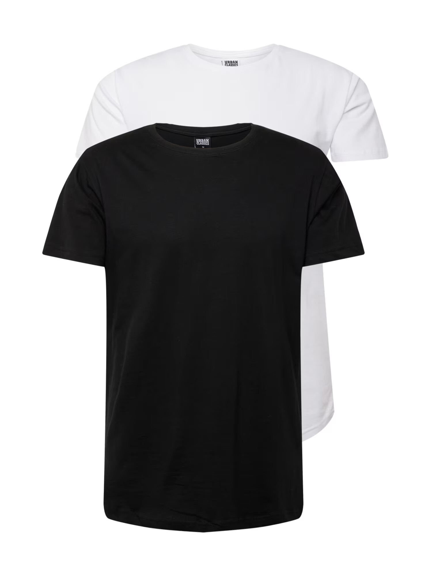 Urban Classics Tricou negru / alb - Pled.ro