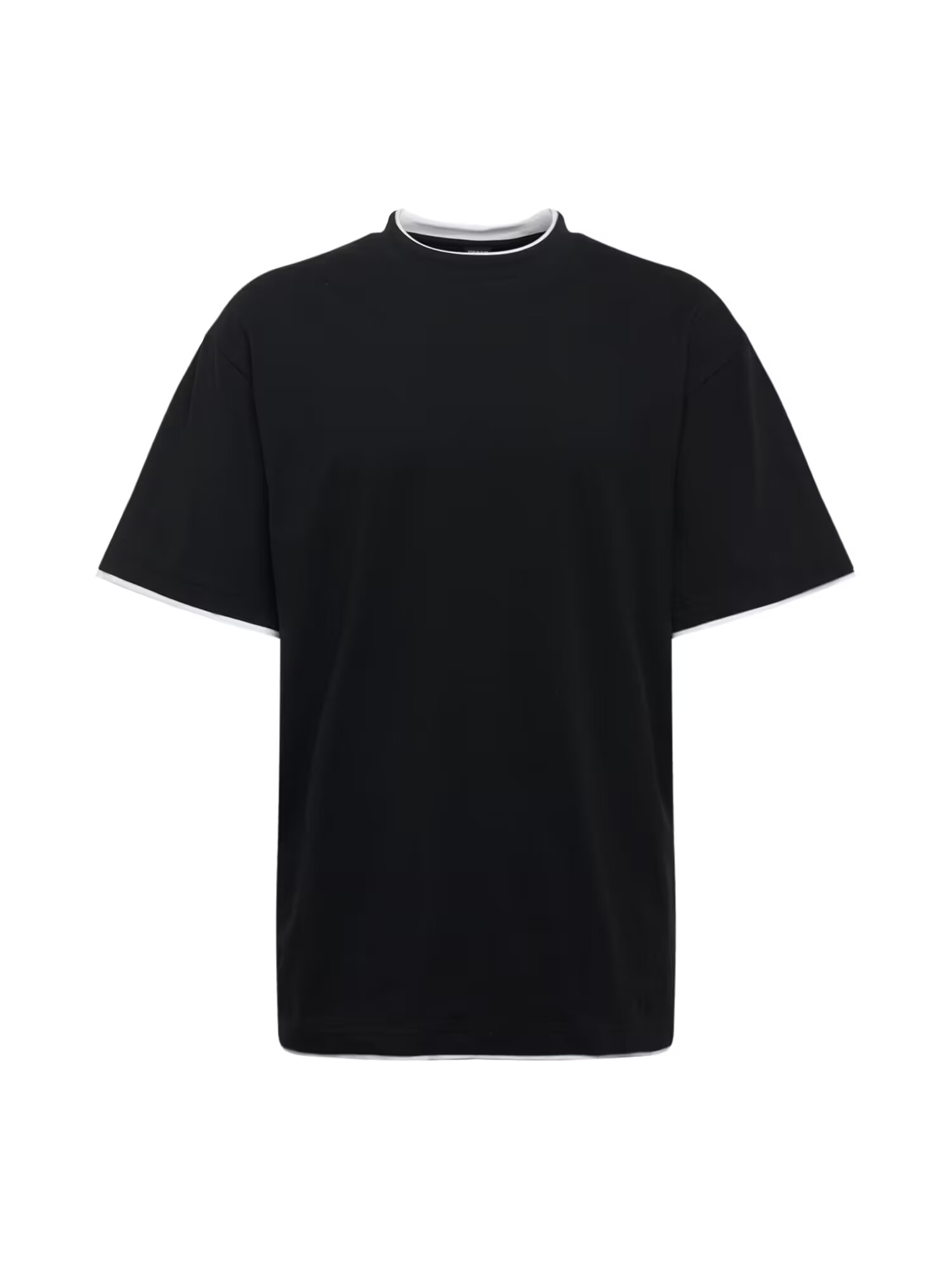 Urban Classics Tricou negru / alb - Pled.ro