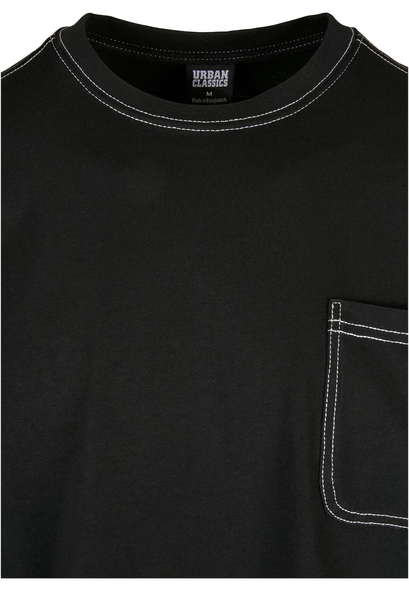 Urban Classics Tricou negru / alb - Pled.ro