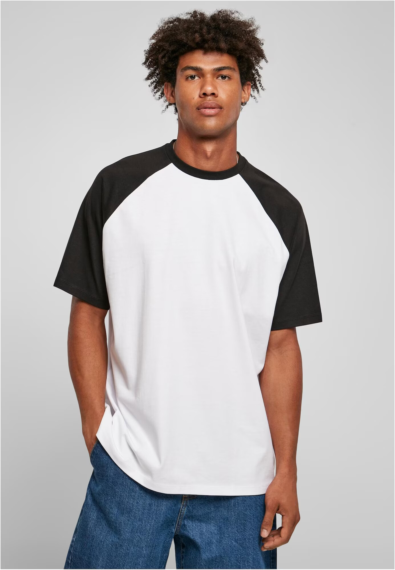 Urban Classics Tricou negru / alb - Pled.ro