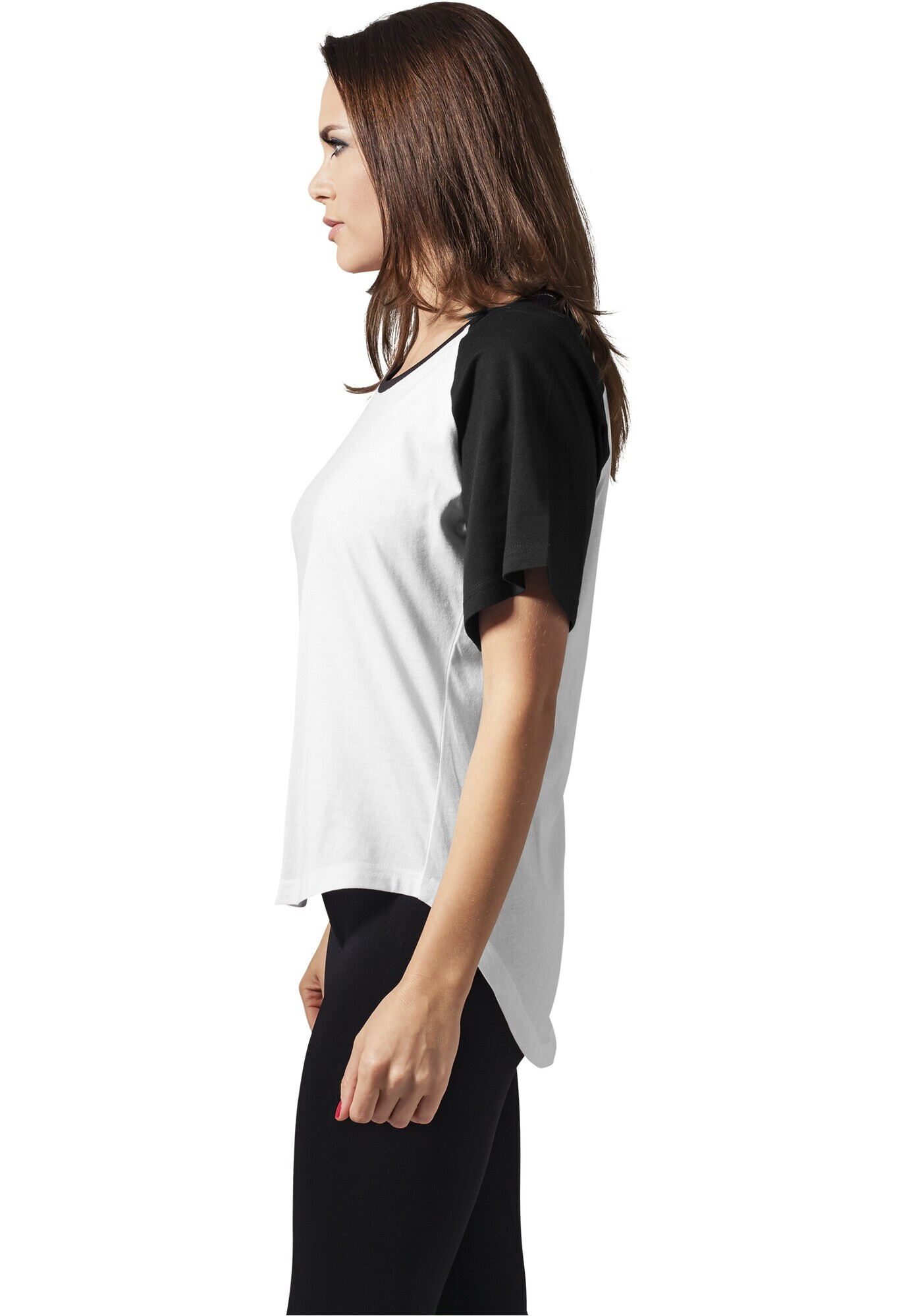 Urban Classics Tricou negru / alb - Pled.ro