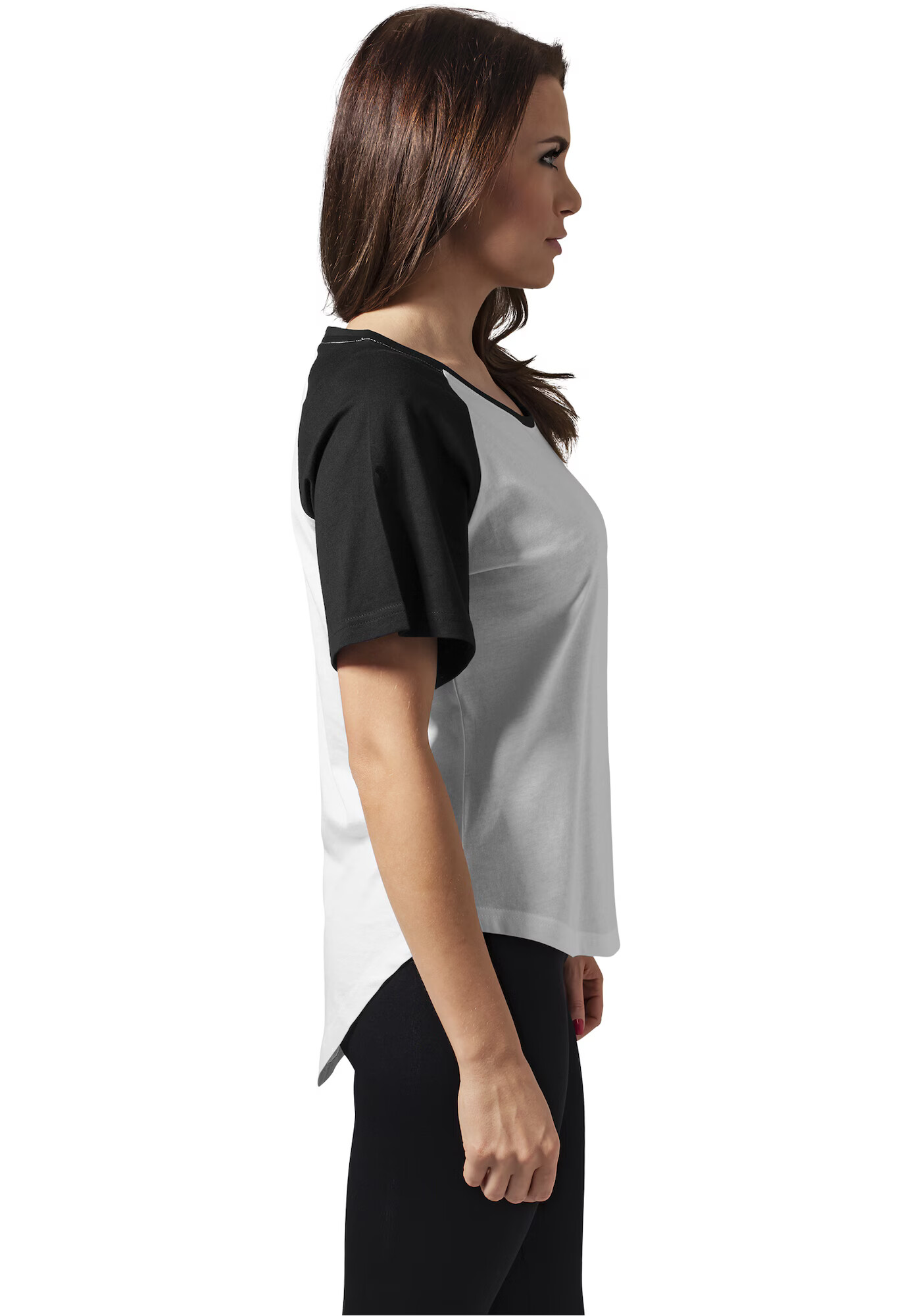 Urban Classics Tricou negru / alb - Pled.ro