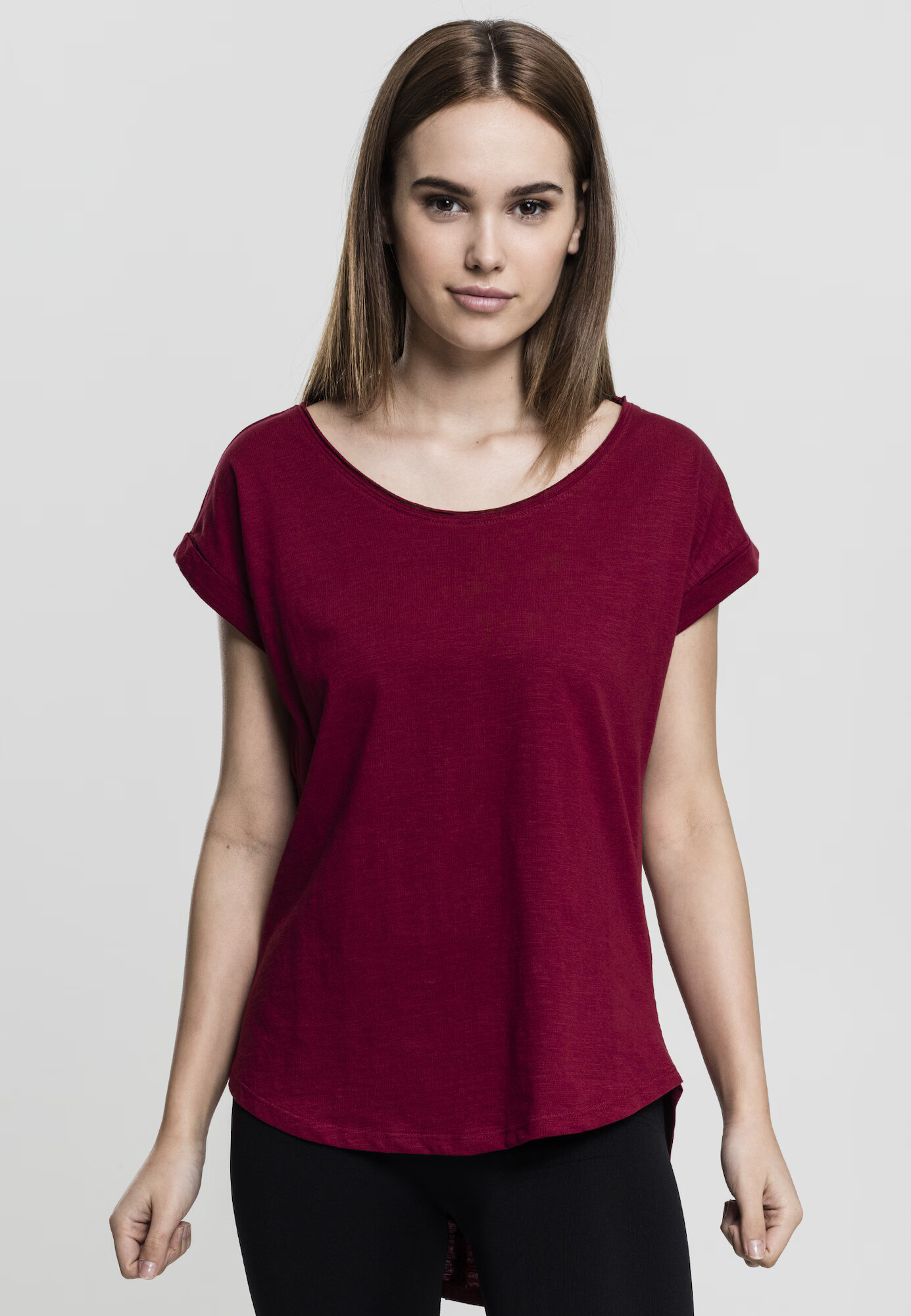 Urban Classics Tricou roșu burgundy - Pled.ro