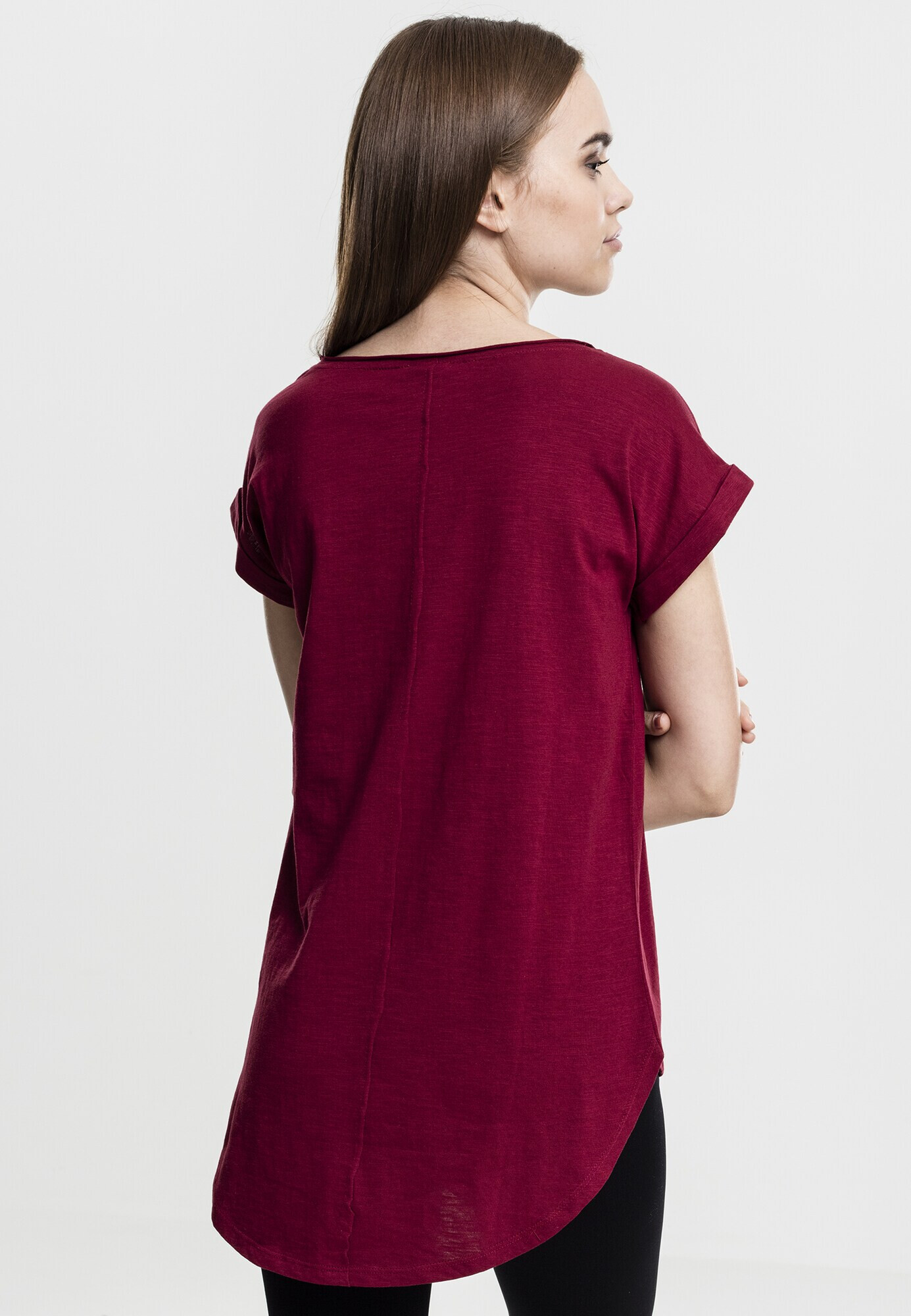 Urban Classics Tricou roșu burgundy - Pled.ro