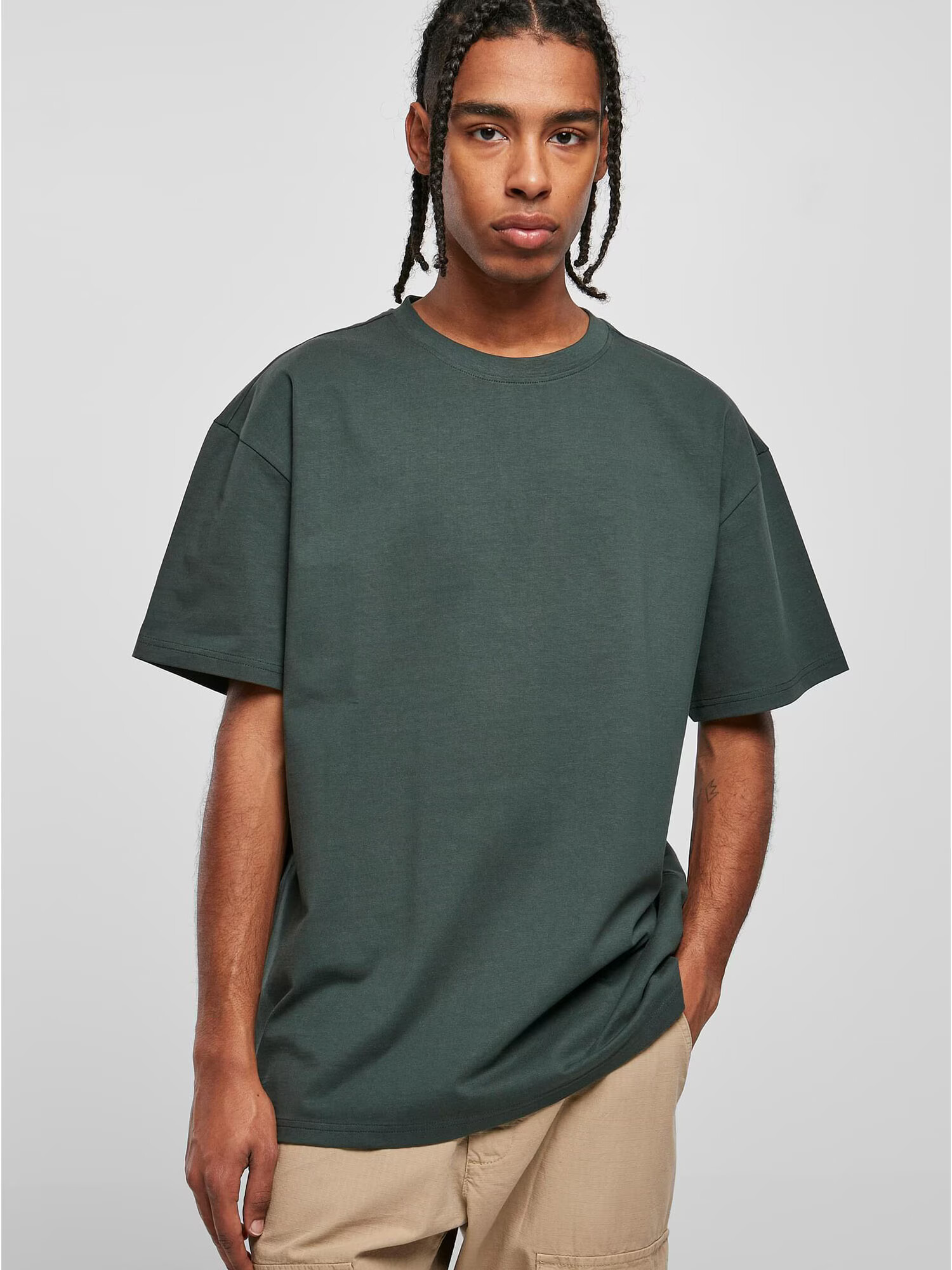 Urban Classics Tricou verde închis - Pled.ro