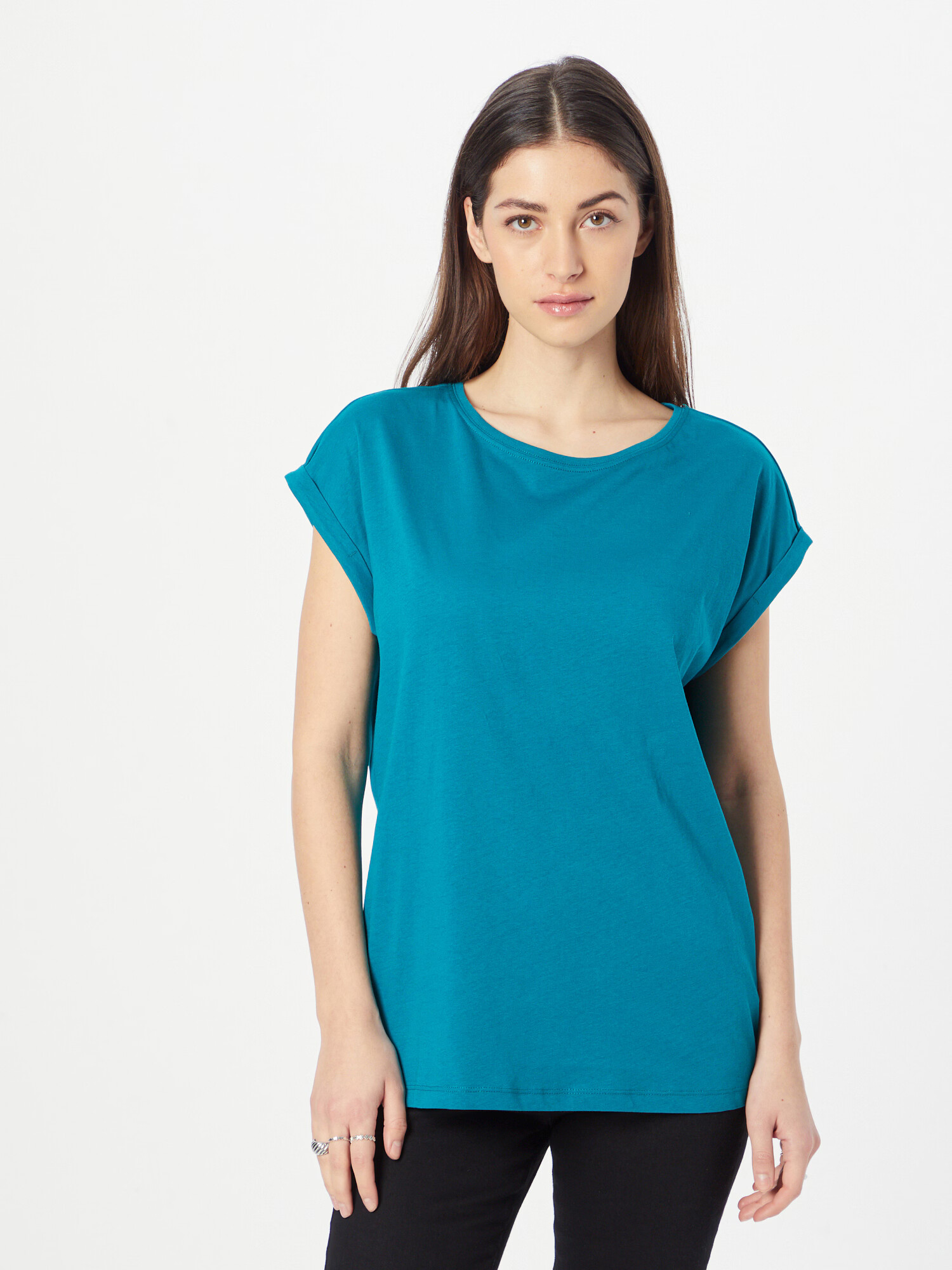 Urban Classics Tricou verde petrol - Pled.ro