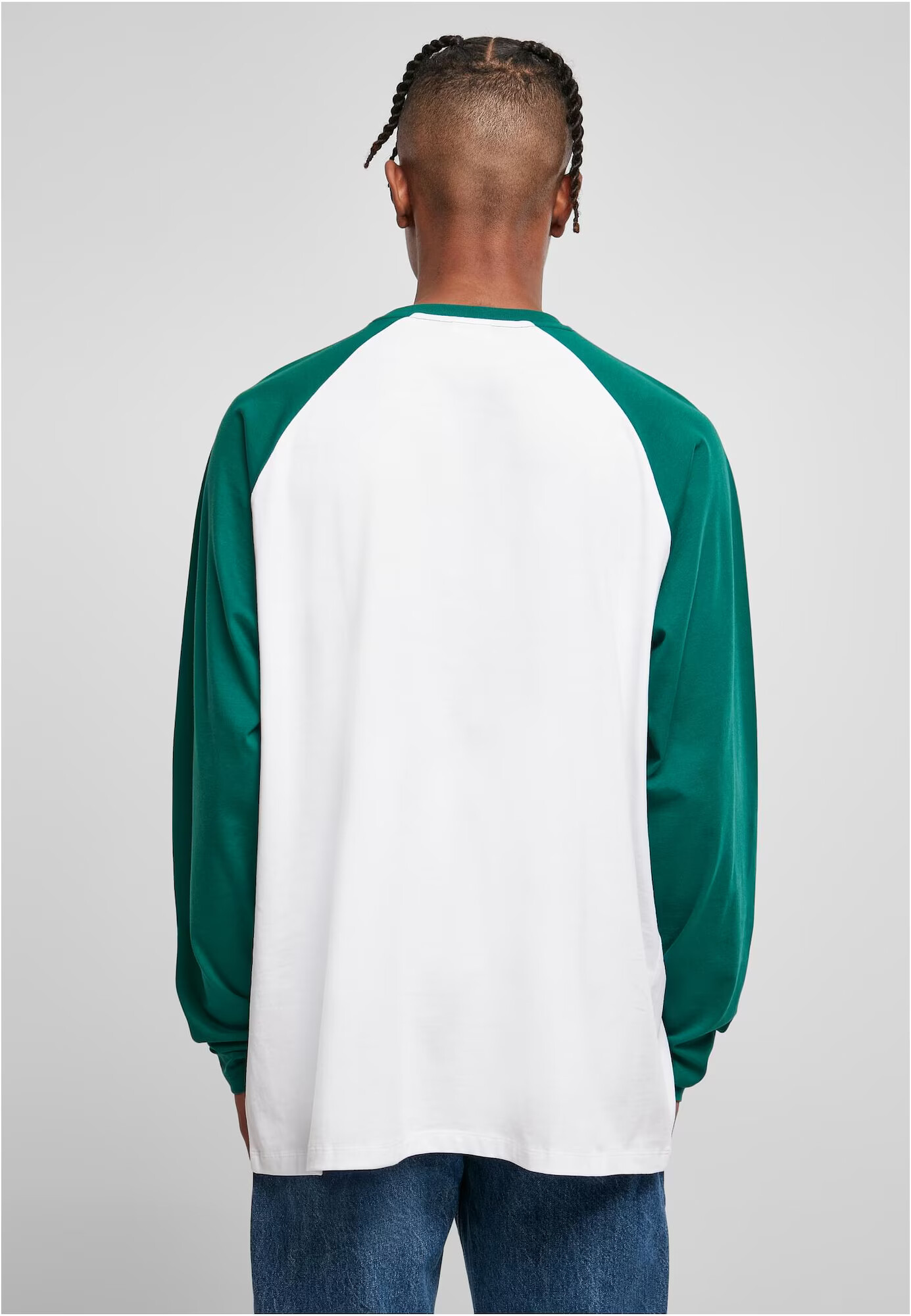 Urban Classics Tricou verde smarald / alb - Pled.ro