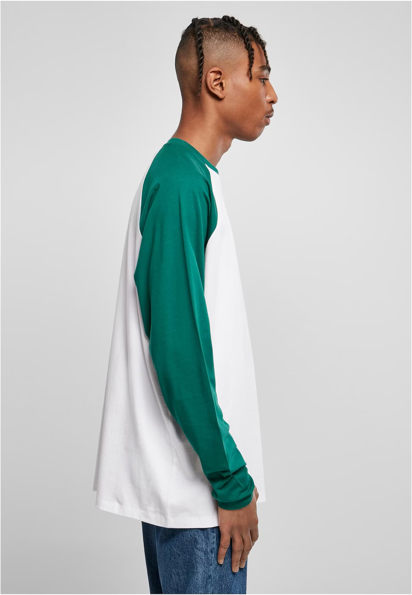 Urban Classics Tricou verde smarald / alb - Pled.ro