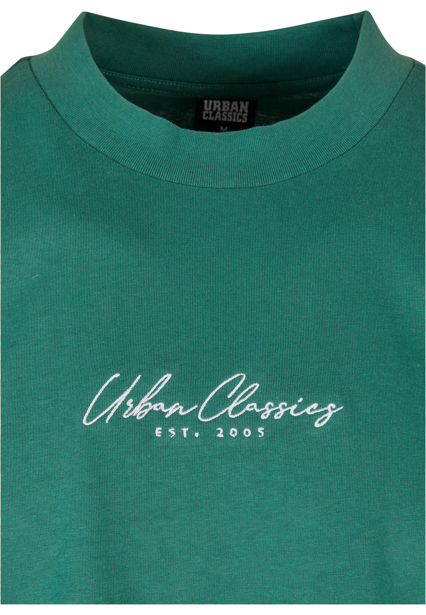 Urban Classics Tricou verde smarald / alb - Pled.ro