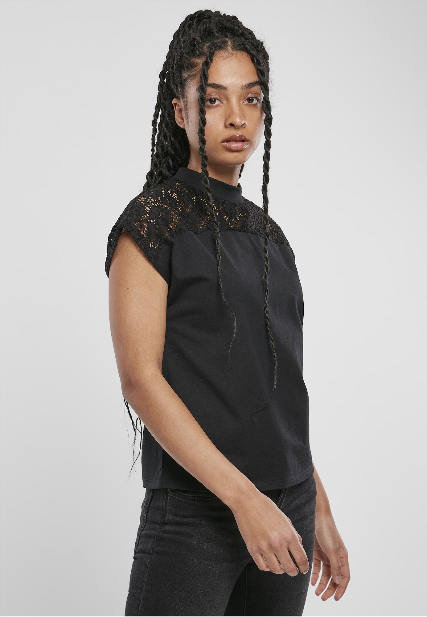 Urban Classics Tricou 'Yoke' negru - Pled.ro