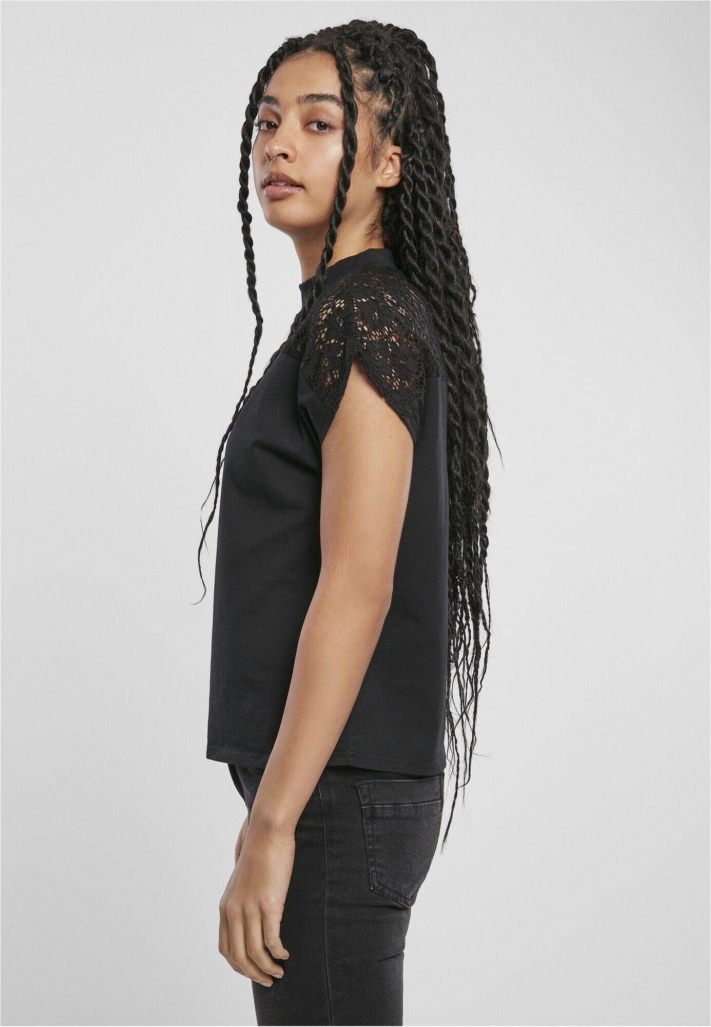 Urban Classics Tricou 'Yoke' negru - Pled.ro